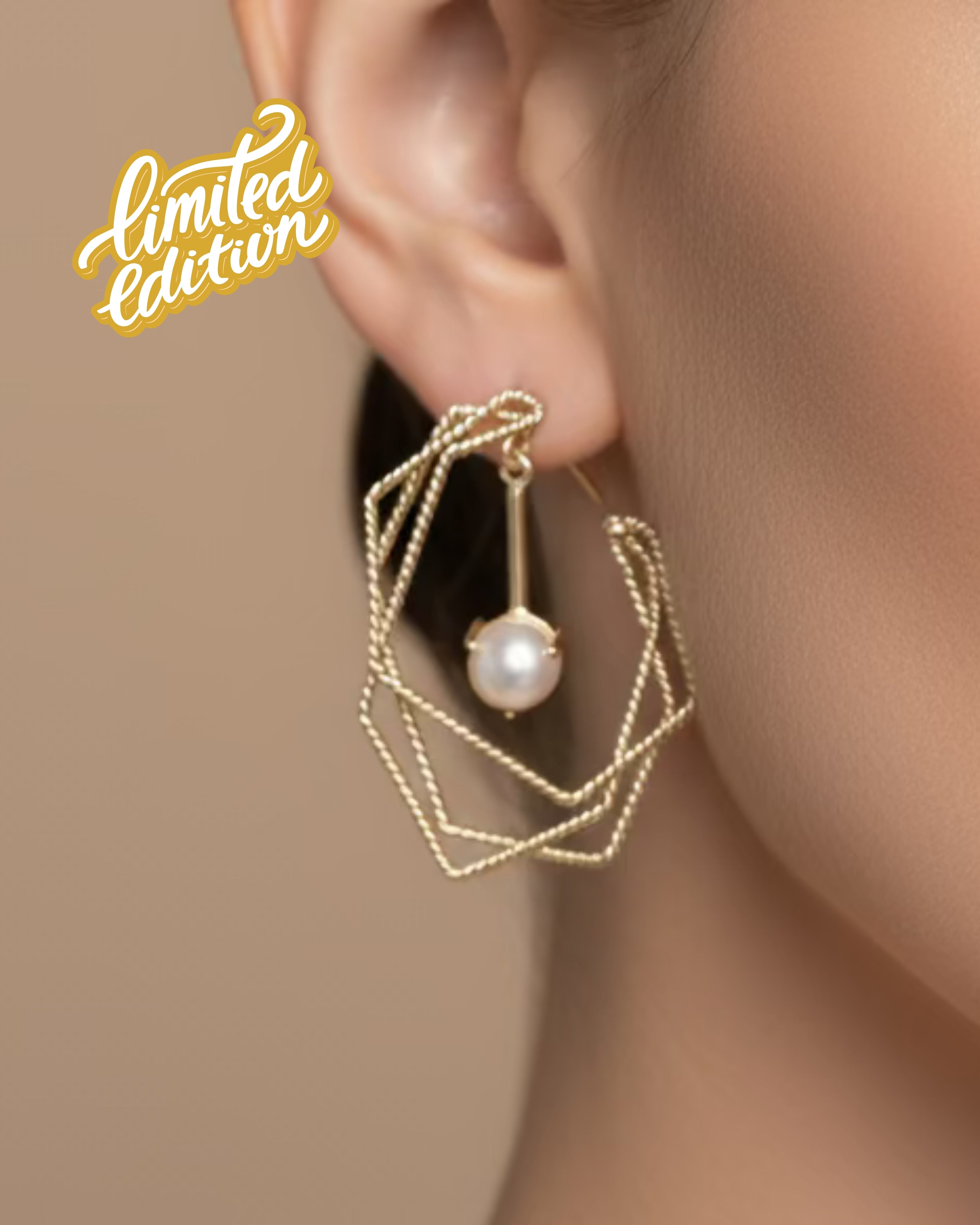 Hexagon Maze Earrings