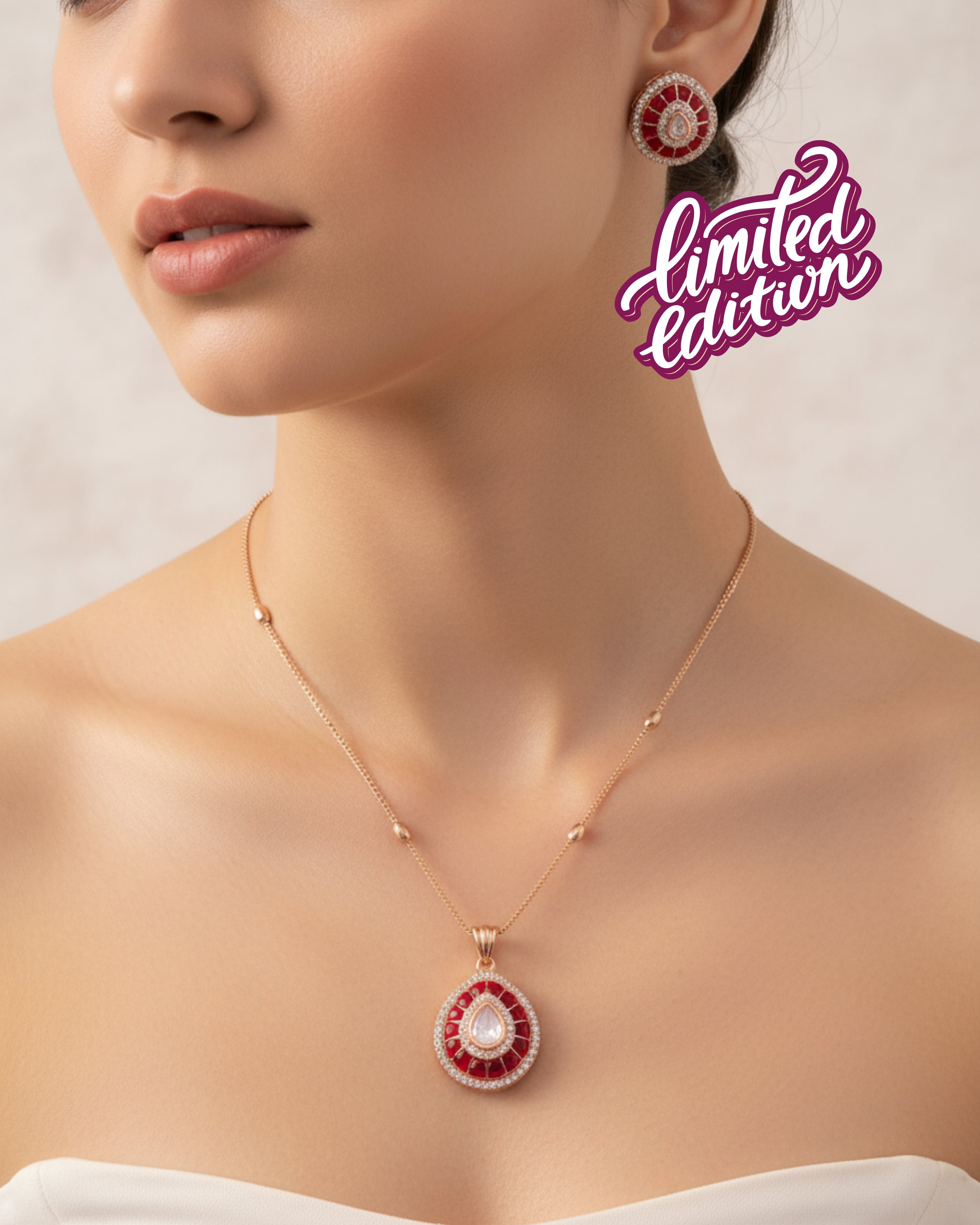 Anokhi Pendant Set with Earrings