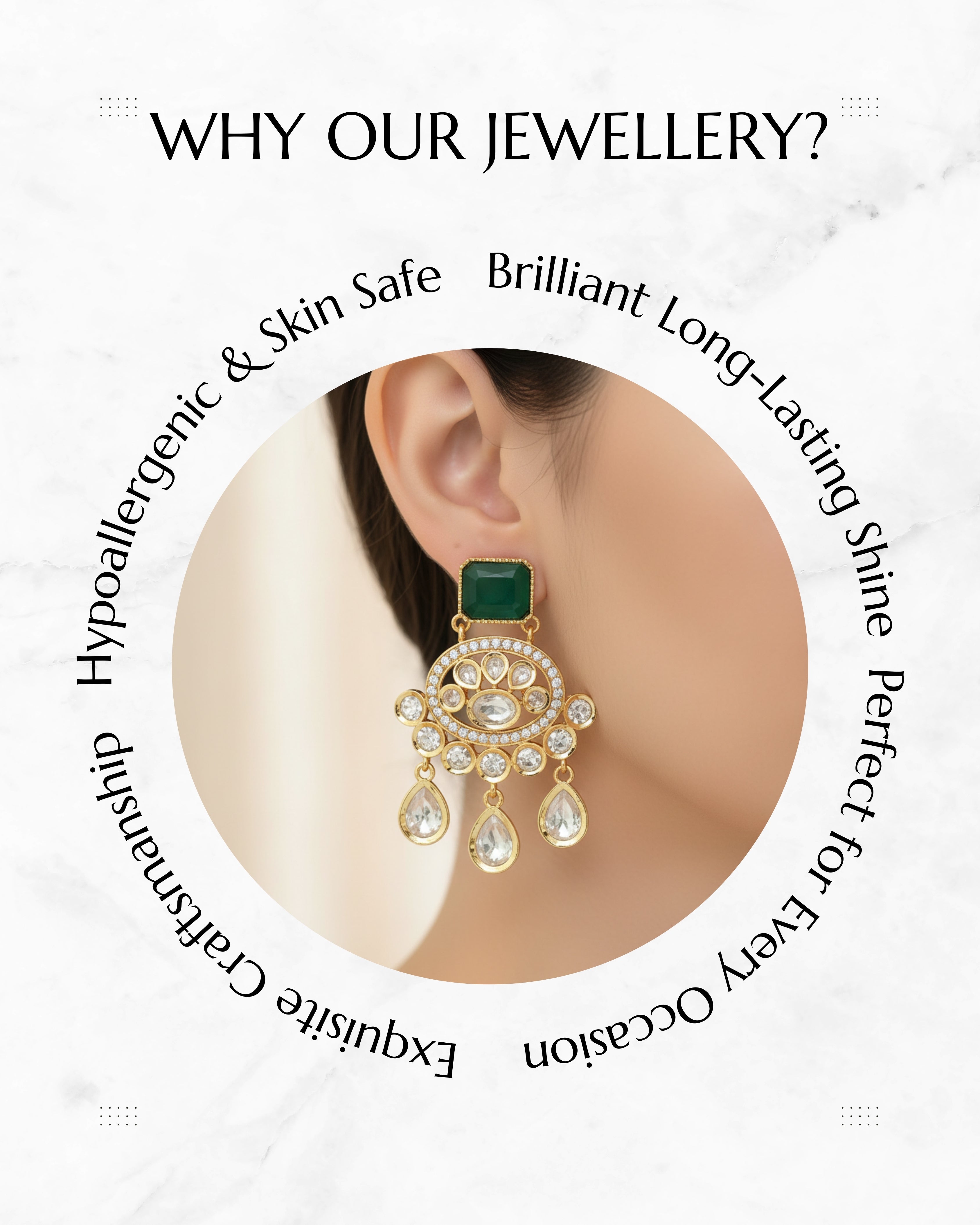 Anokhi Kundan Statement Dangler Drops