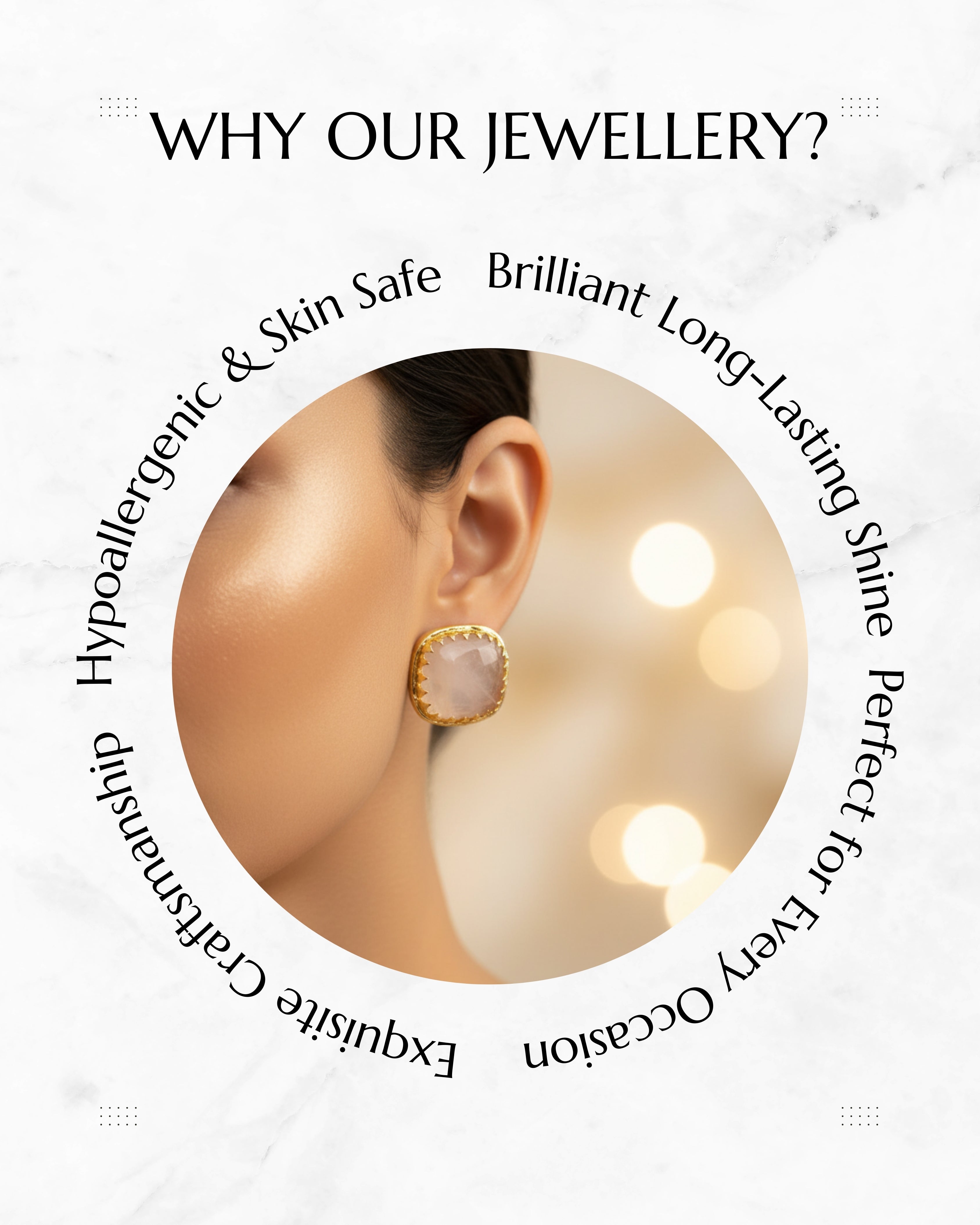 Anokhi Pink Cssion Studs 18k Plated
