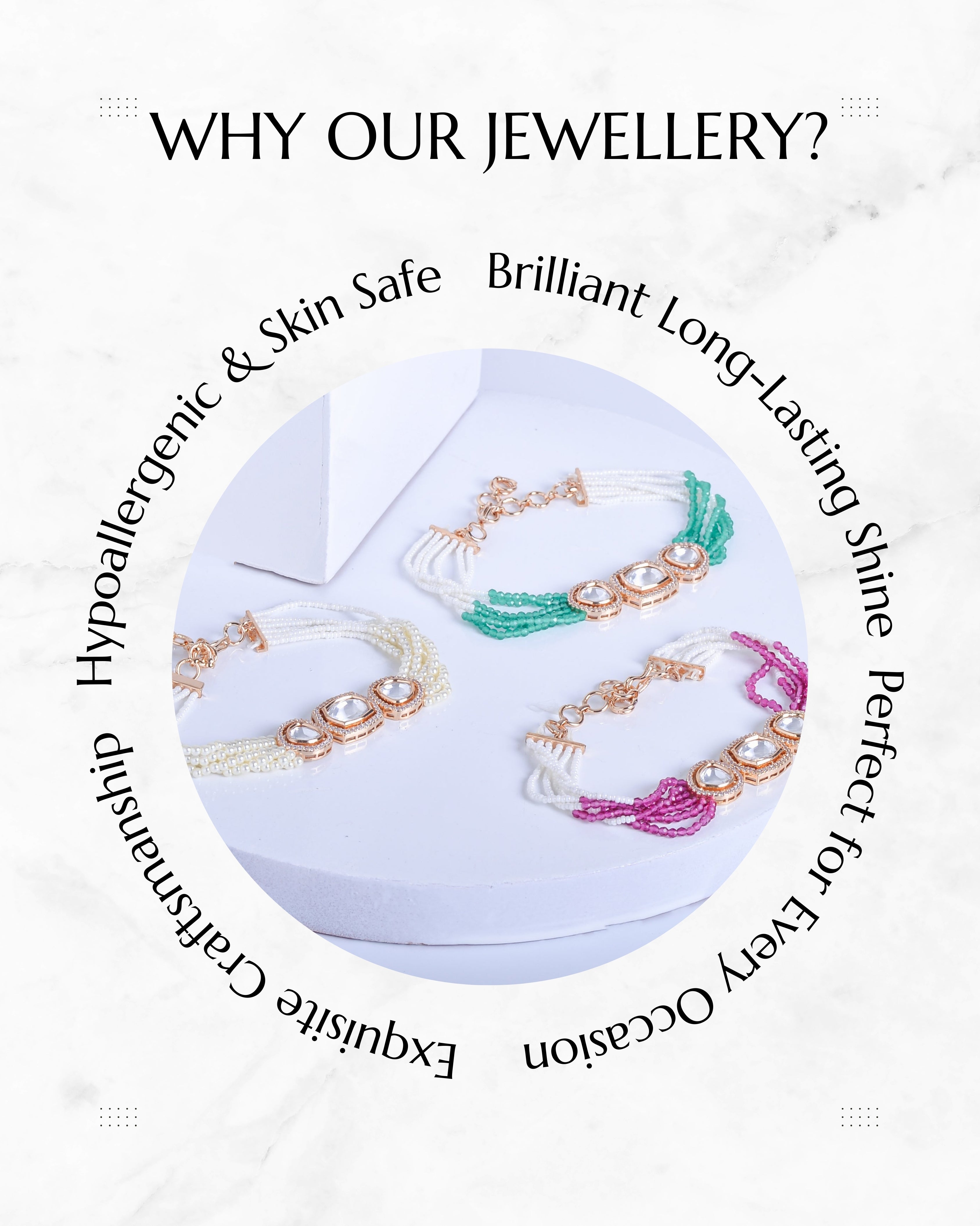 Anokhi Kundan Pearl Bracelet