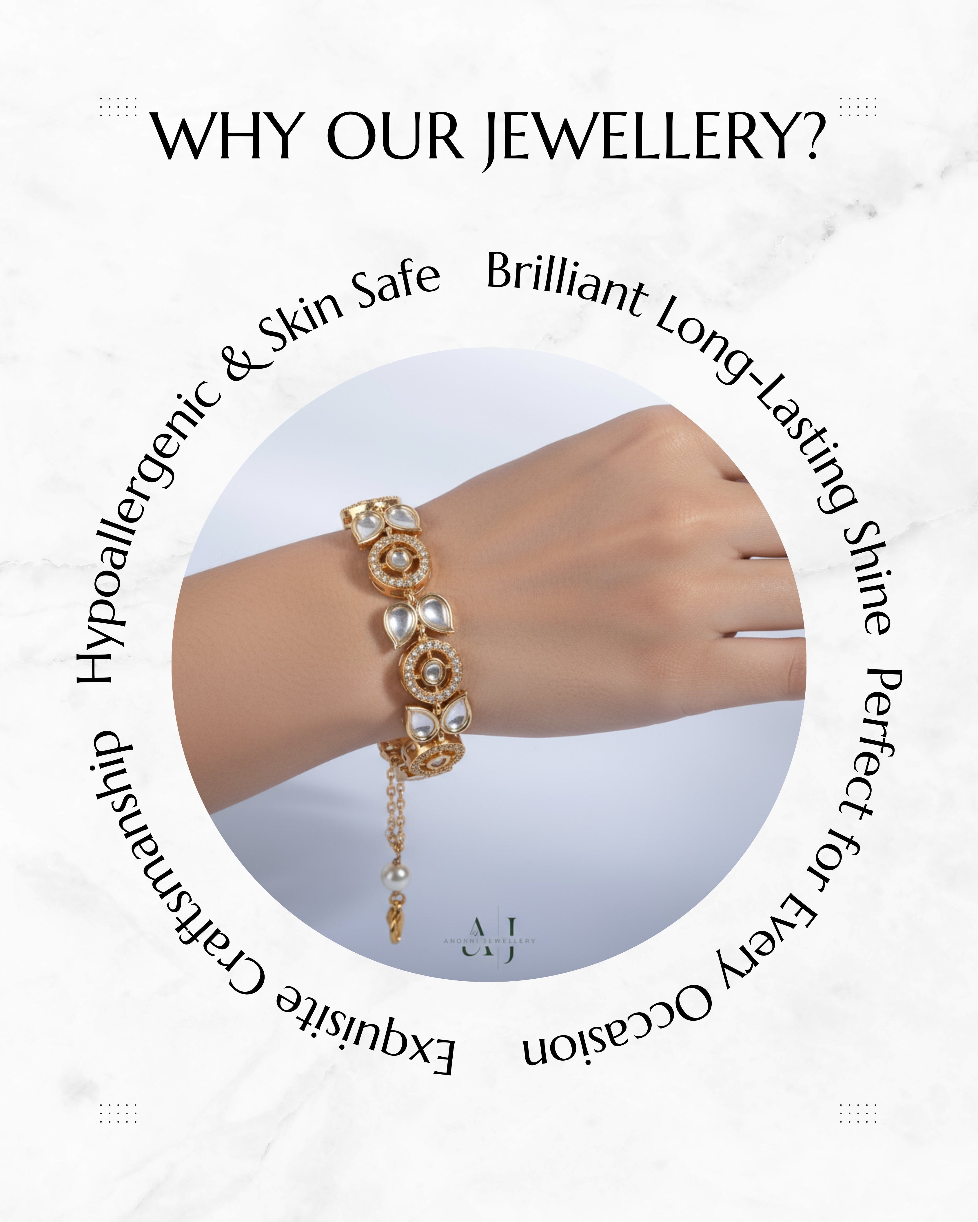Anokhi Opulent Kundan Bracelet