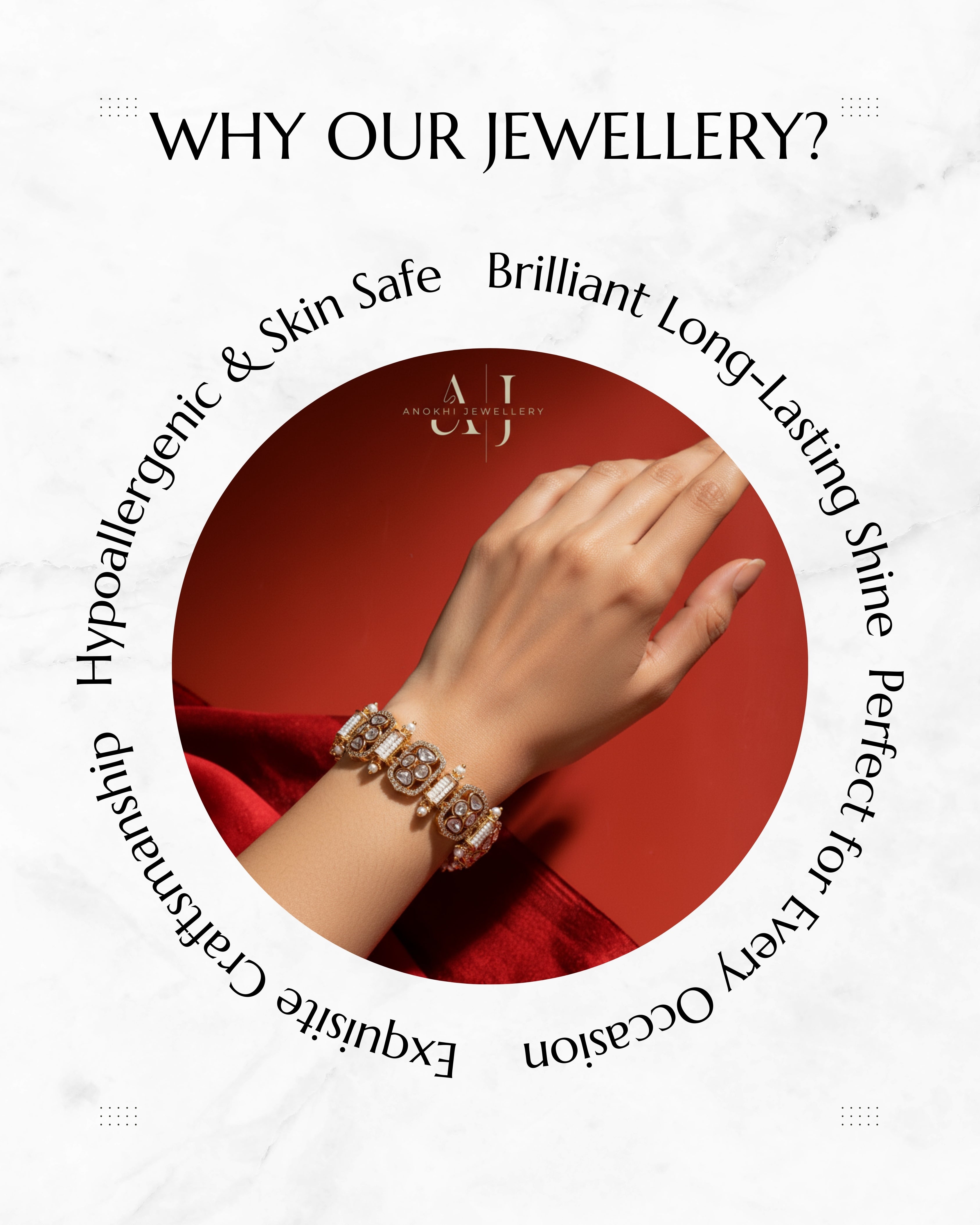 Anokhi Signature Kundan Royal Bracelet
