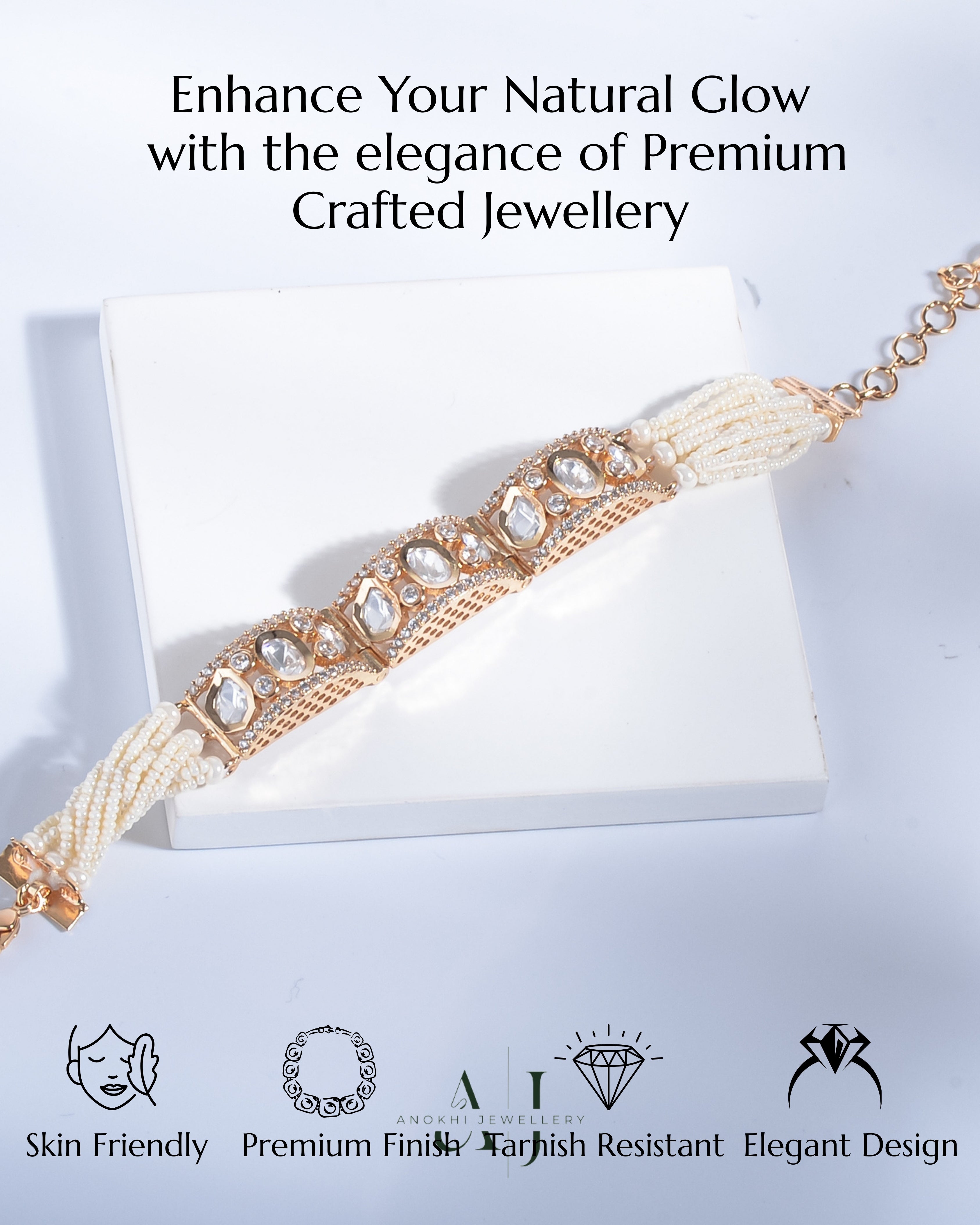 Anokhi Regal Radiance Kundan Bracelet