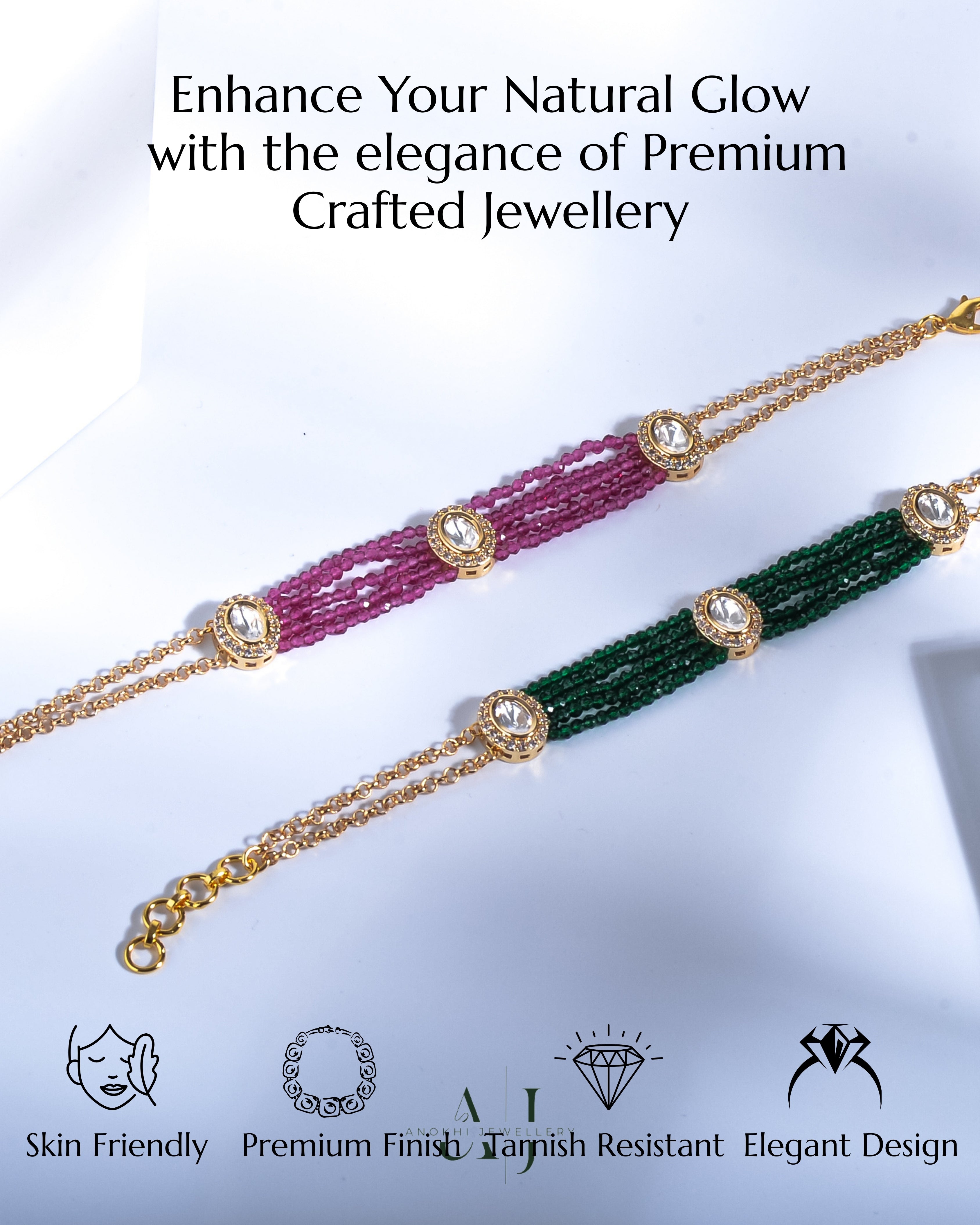 Anokhi Charm Kundan Bracelet