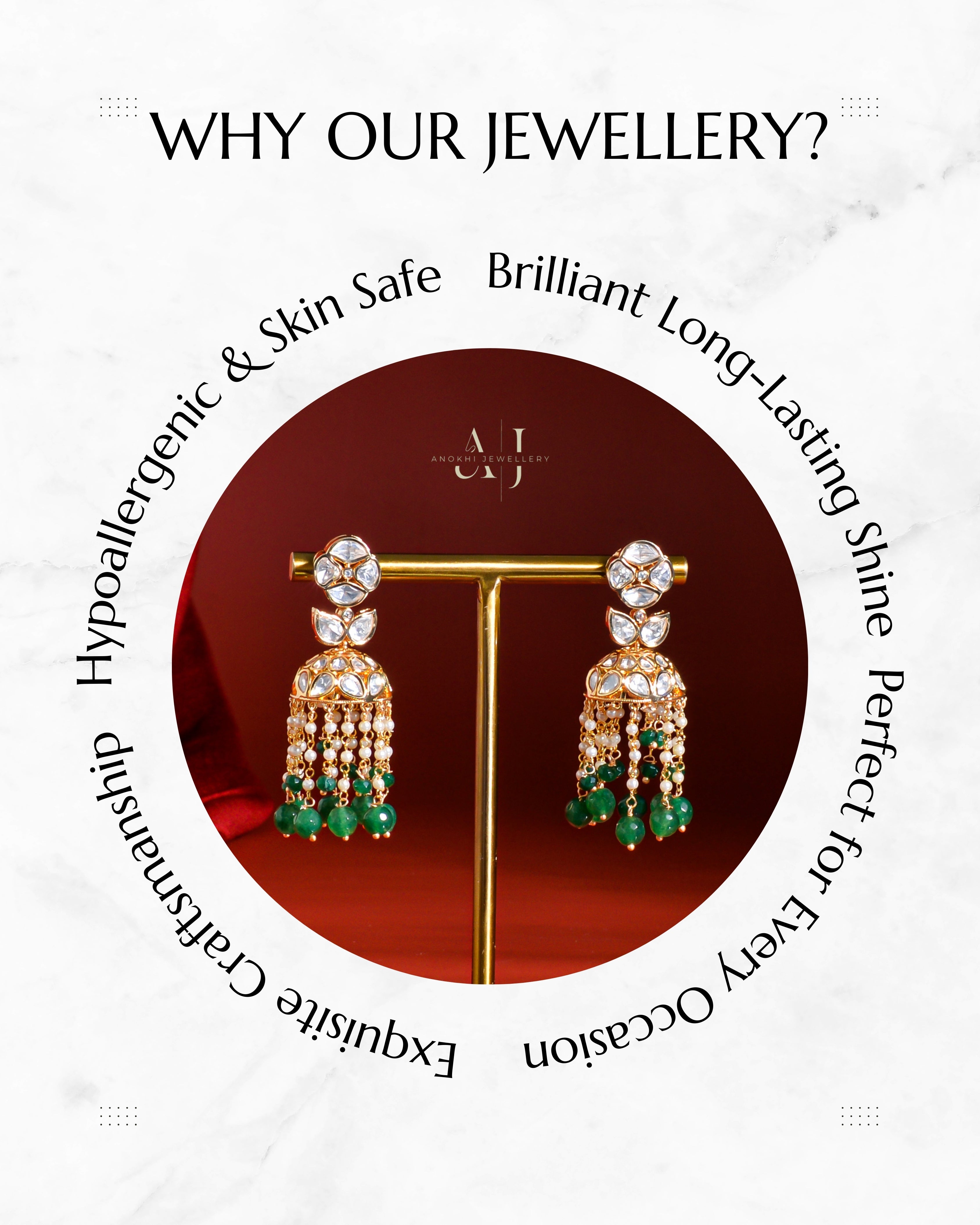 Anokhi Pushp Hanging Jhumki