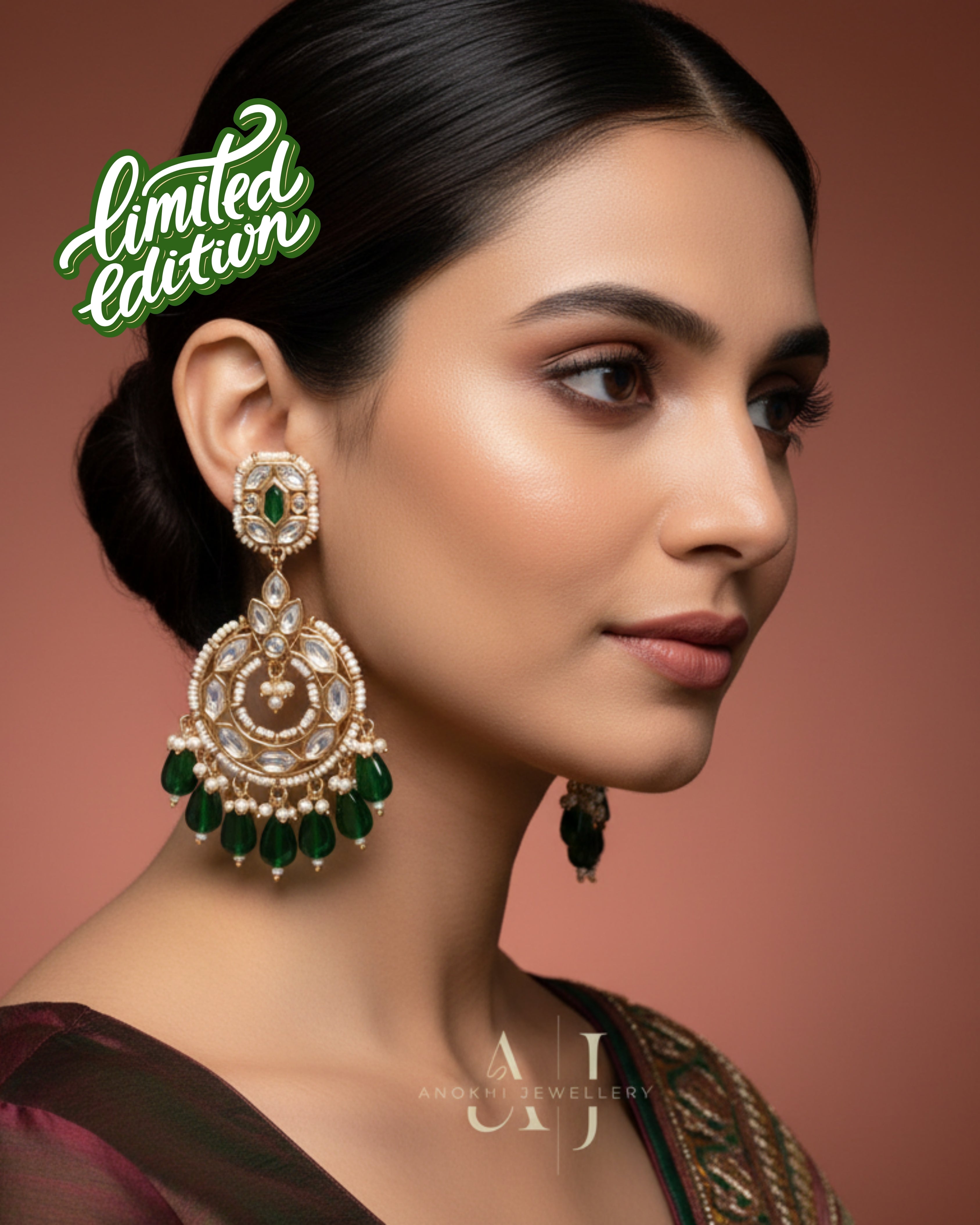 Anokhi Heeramandi Kundan long earrings