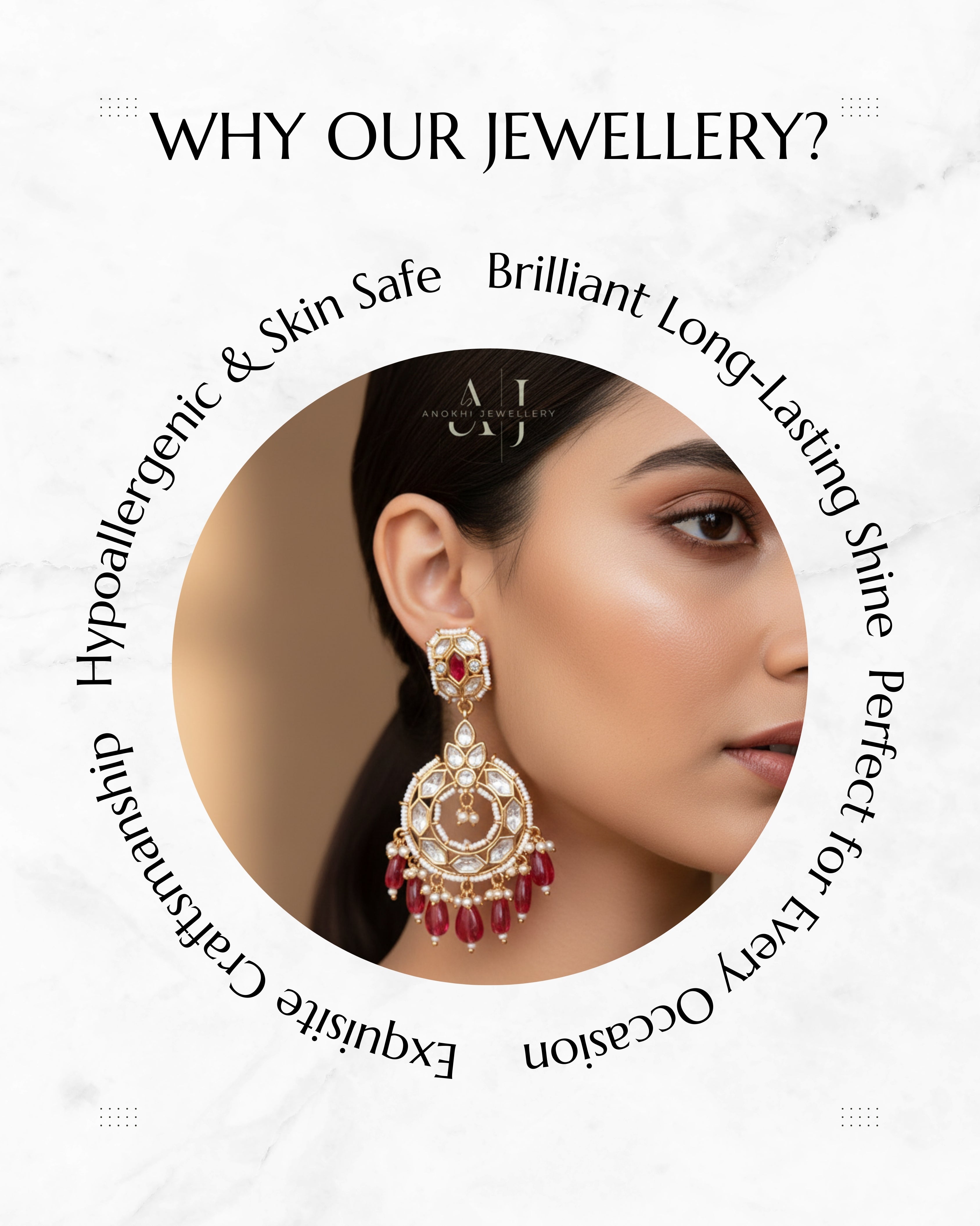Anokhi Heeramandi Kundan long earrings