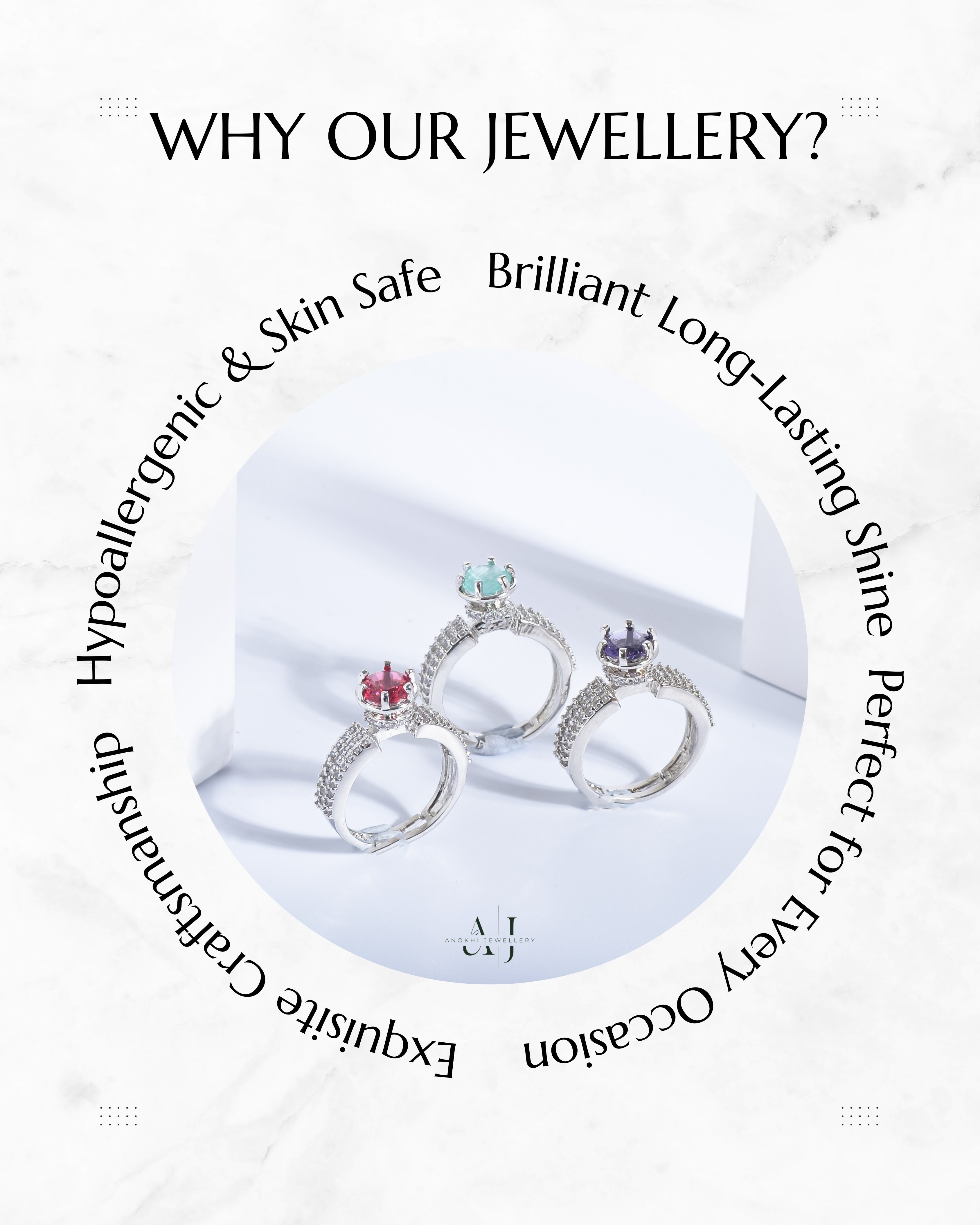 Anokhi Classic AD Ring