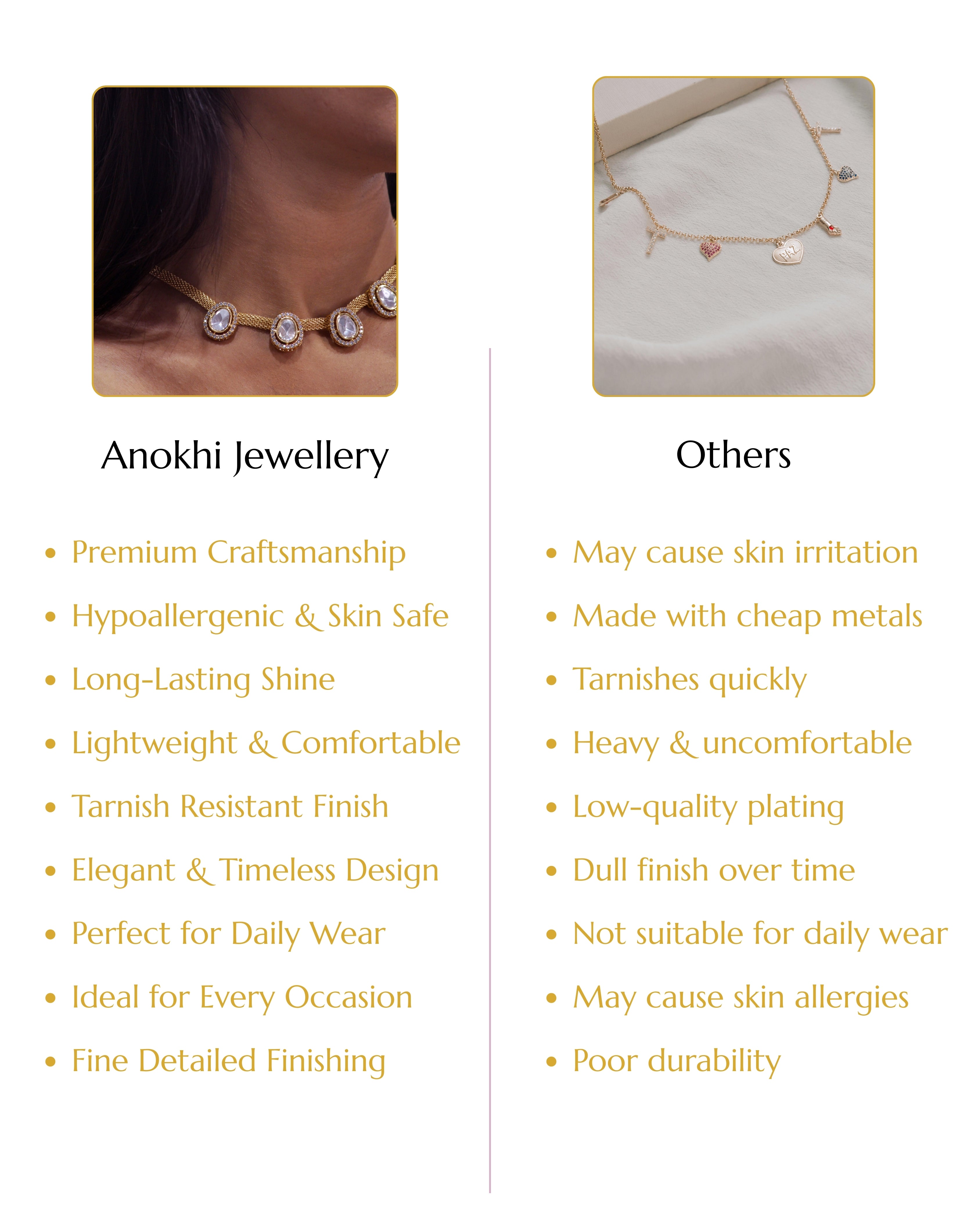 Anokhi Mesh Oval kundan Necklace