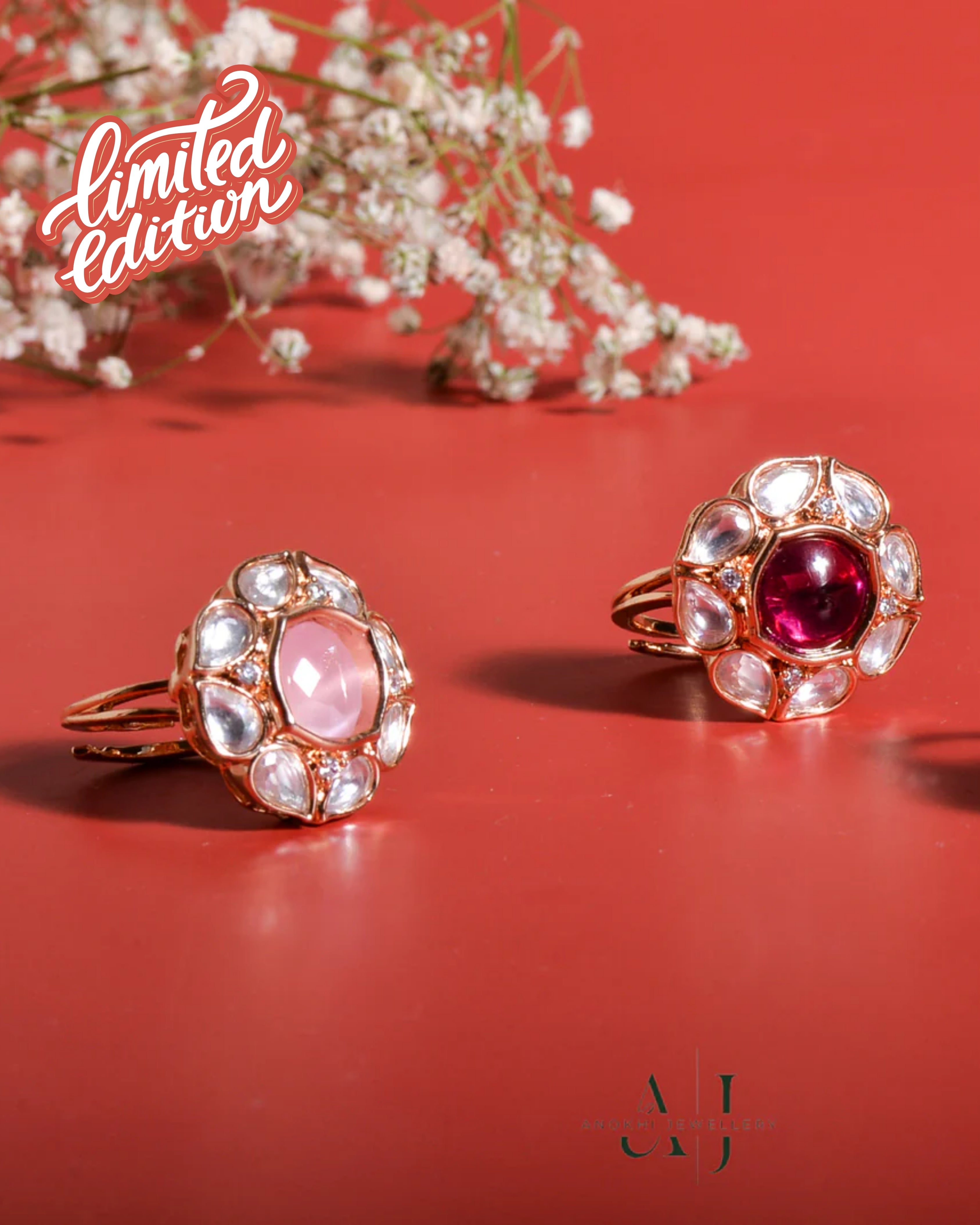 Anokhi Celestial Charm Kundan Ring