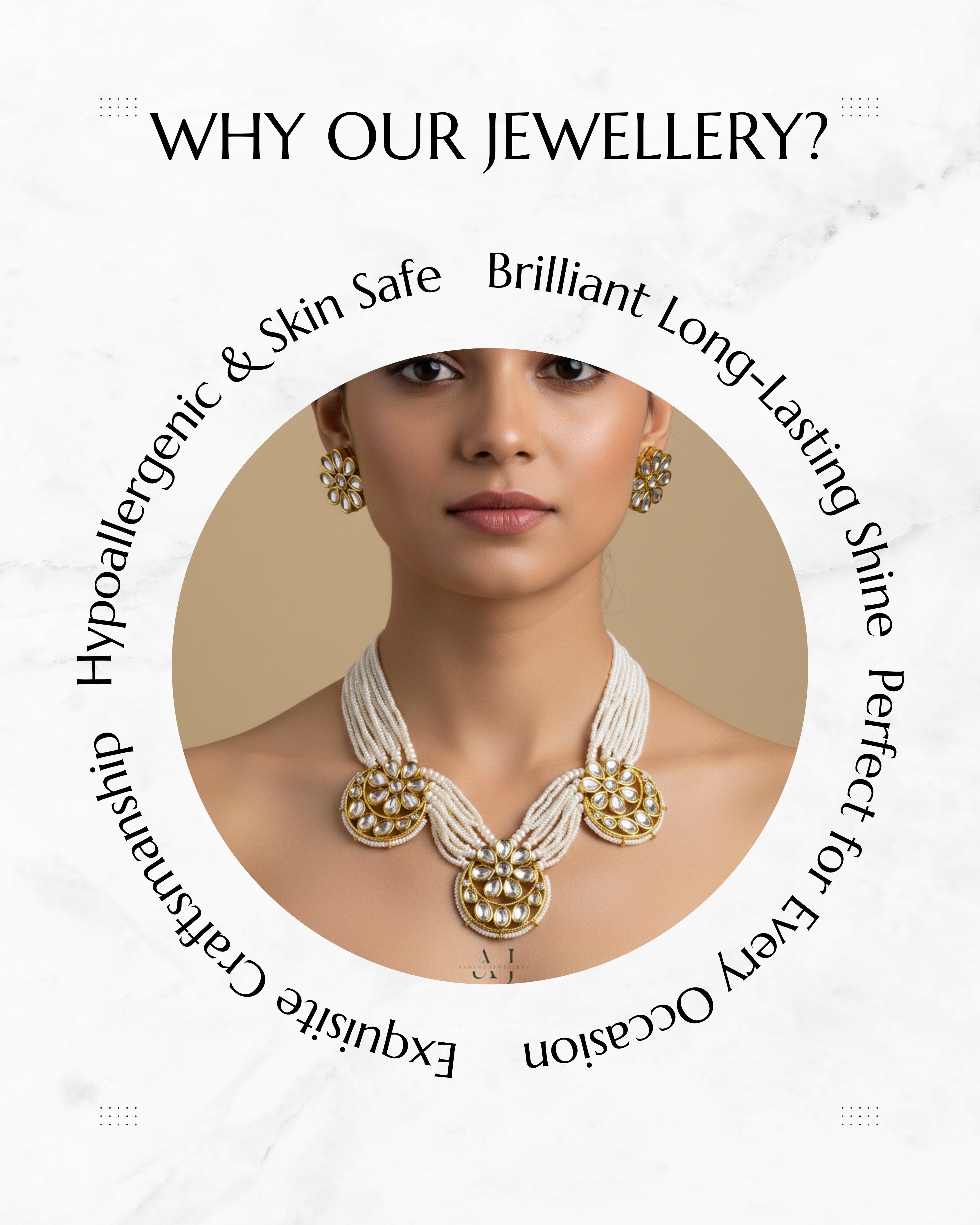 Anokhi Golden Blossom: The Pushpa Kundan Floral Necklace