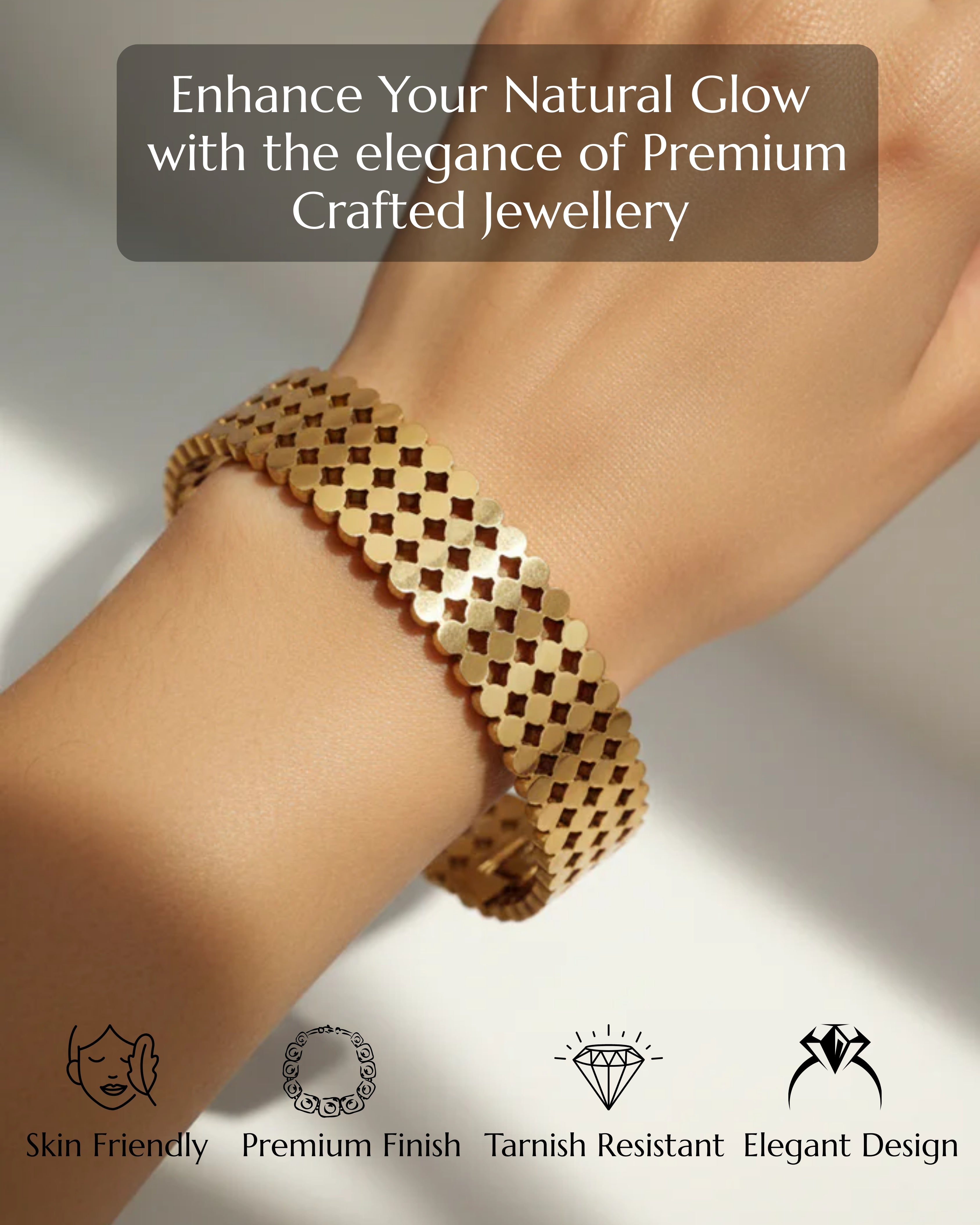 Anokhi Honey Comb Kada