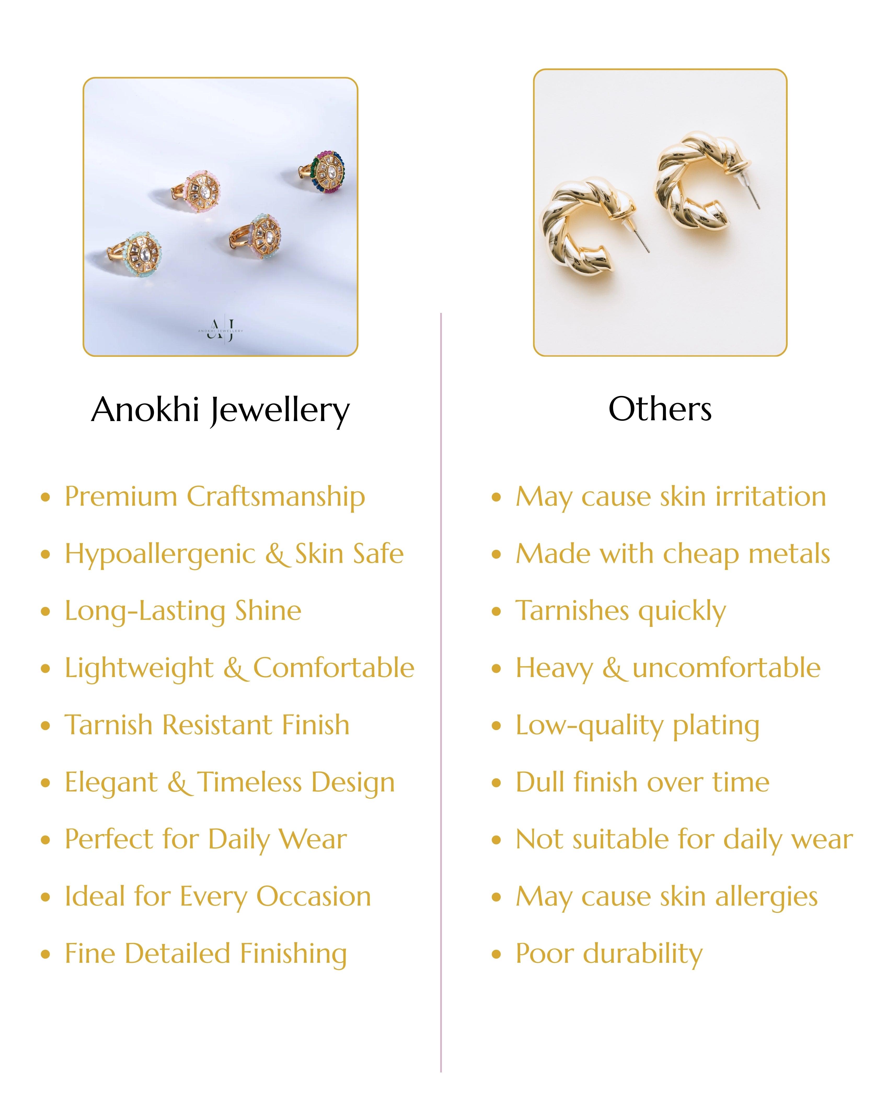 Anokhi Oval Kundan Ring