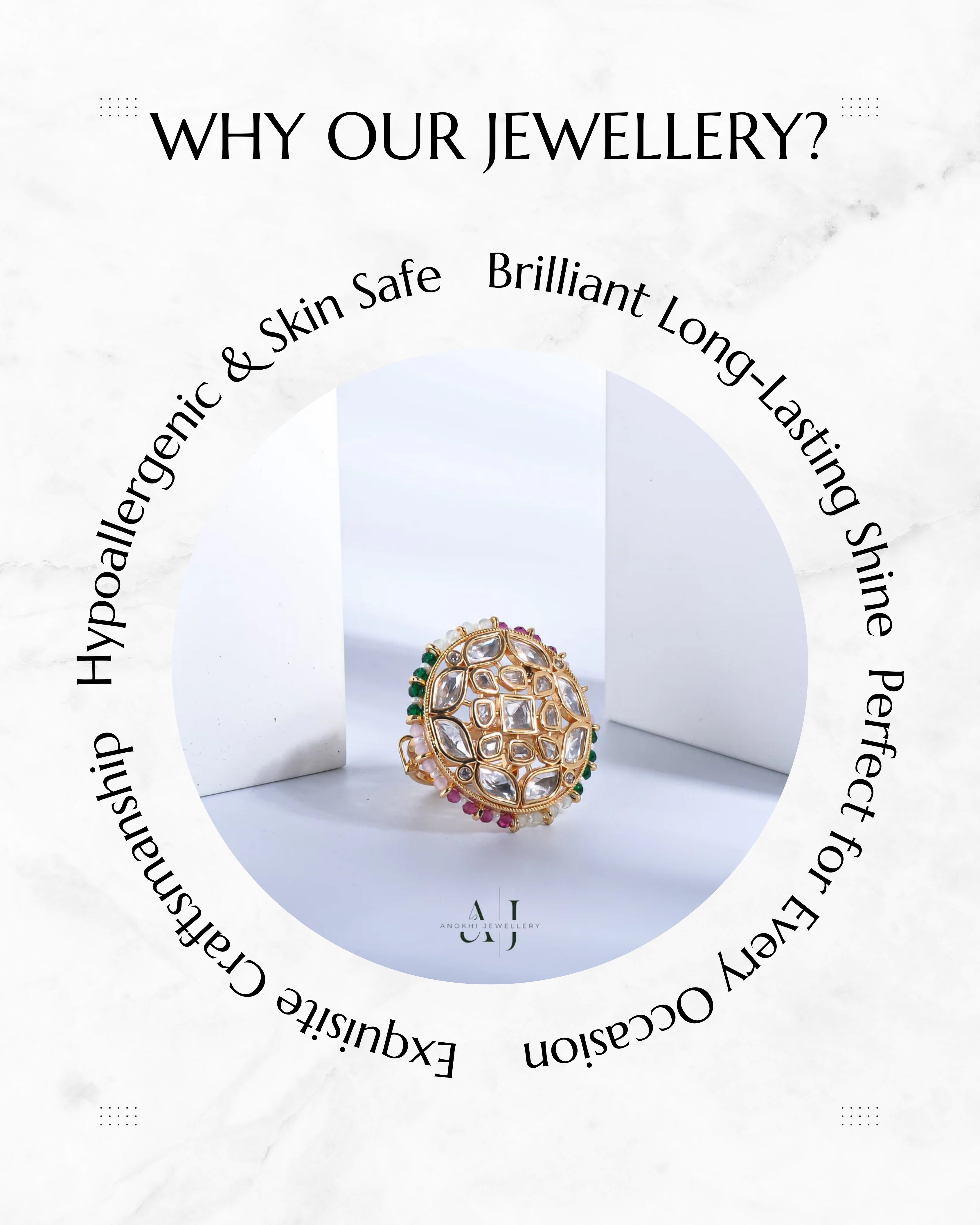 Anokhi Rani Kundan Ring