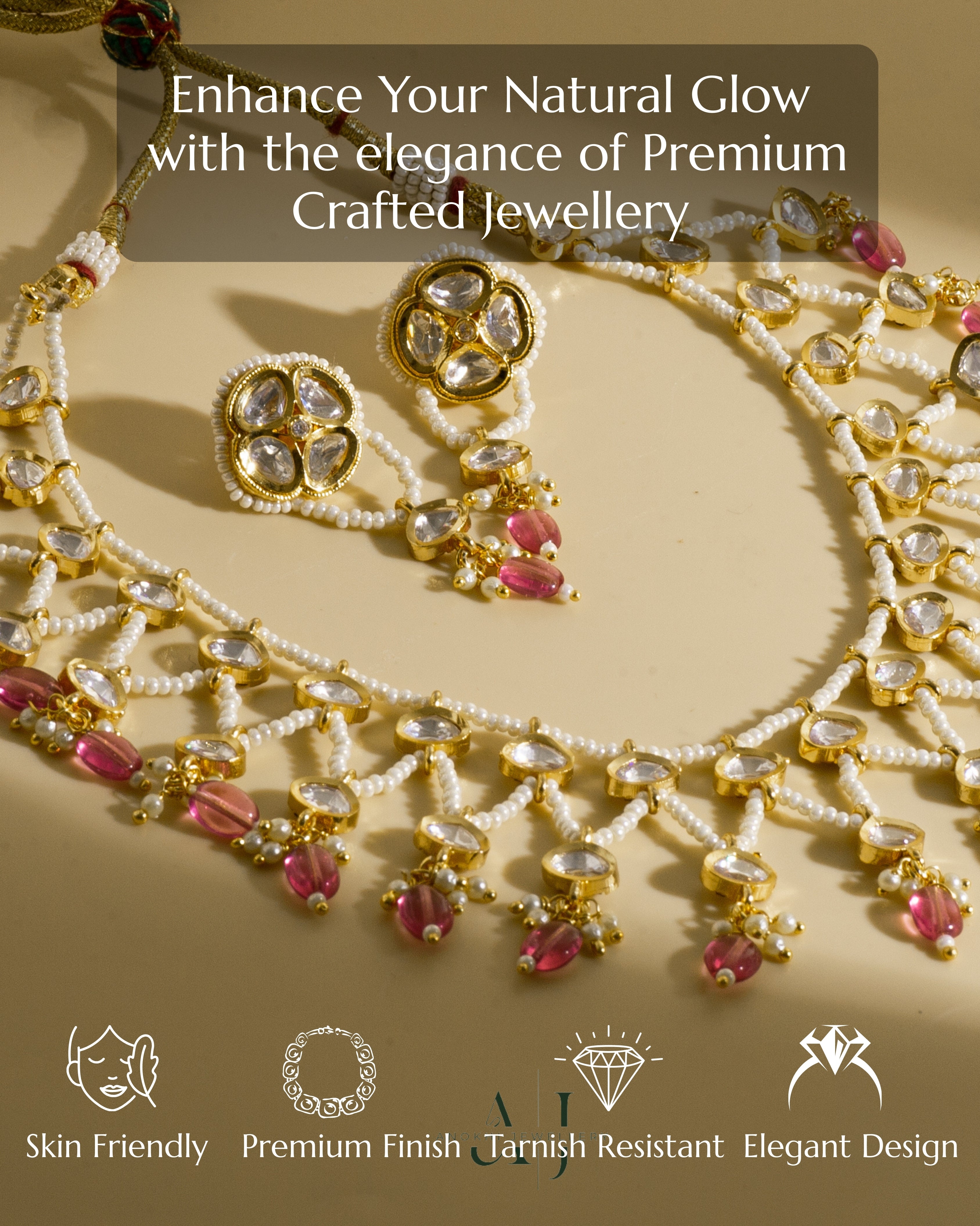 Serenade of Stars: The Tara Kundan Necklace