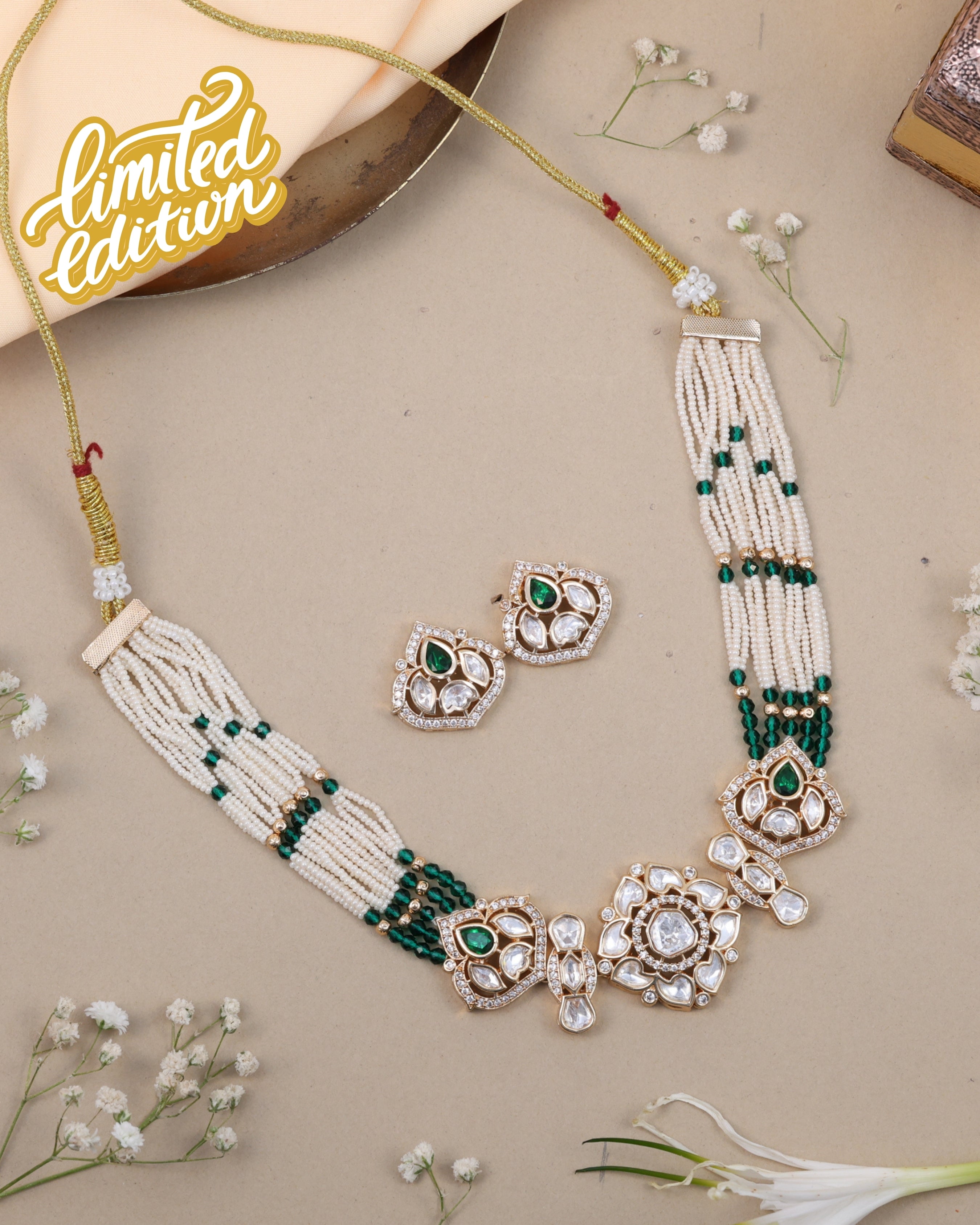 Anokhi Emerald Pearl Royal Set