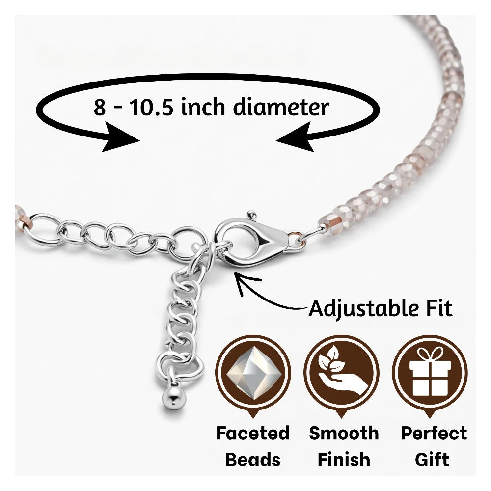 Multi Tourmaline Anklet natural gemstone certified