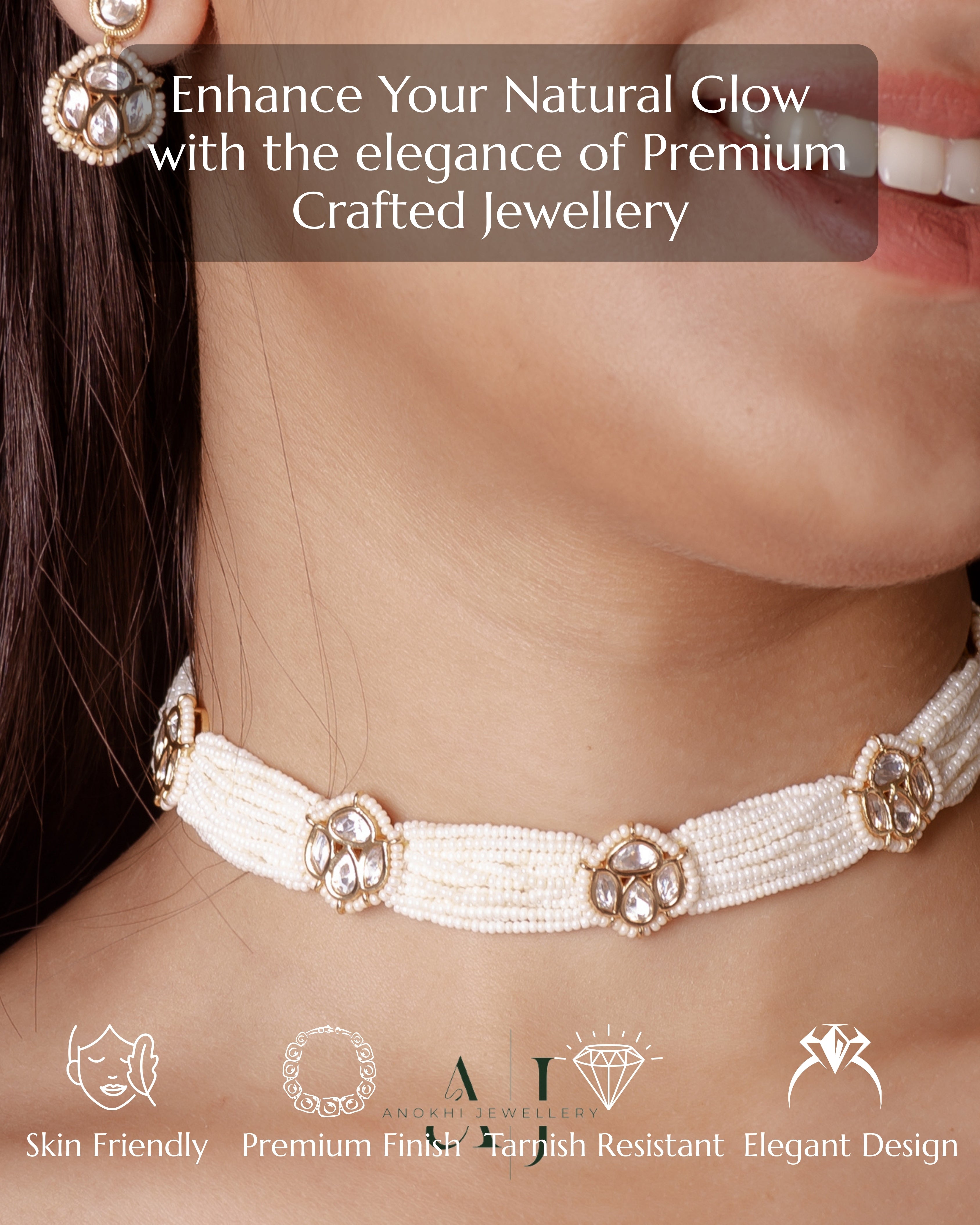 Anokhi Radiant Royalty: The Rajkumari Kundan Necklace