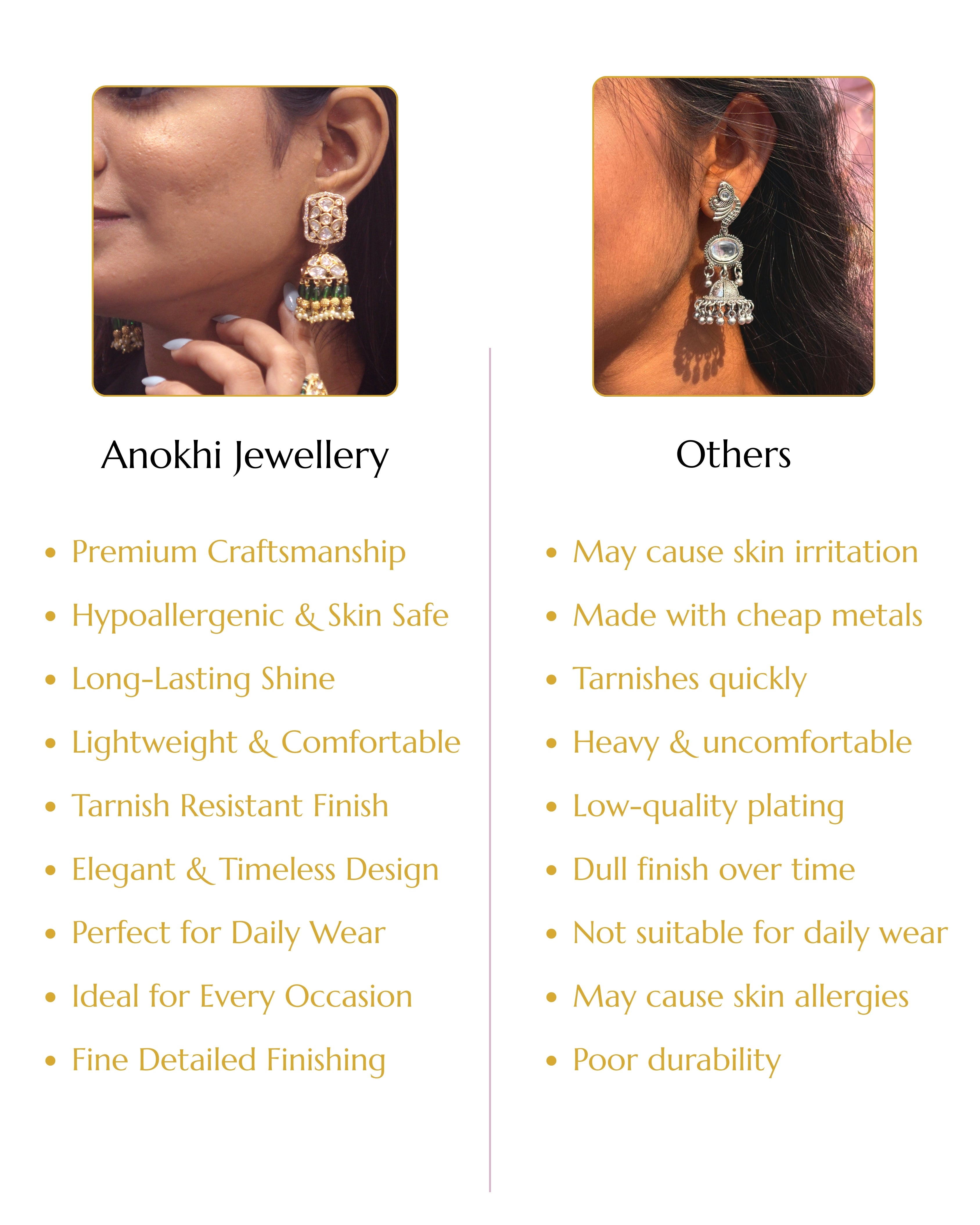 Anokhi Atrangi Kundan Jhumkas