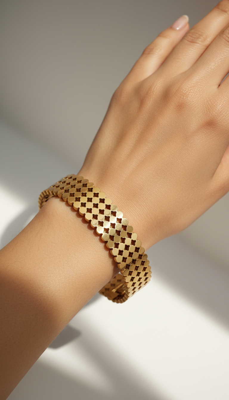 Anokhi Honey Comb Kada