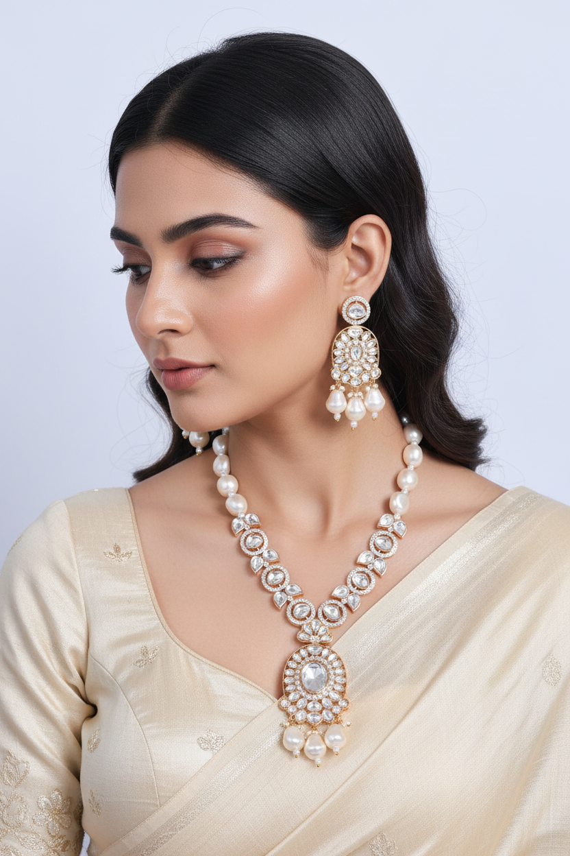 Anokhi Enchanting Beauty: Amara Kundan Necklace - AJN13