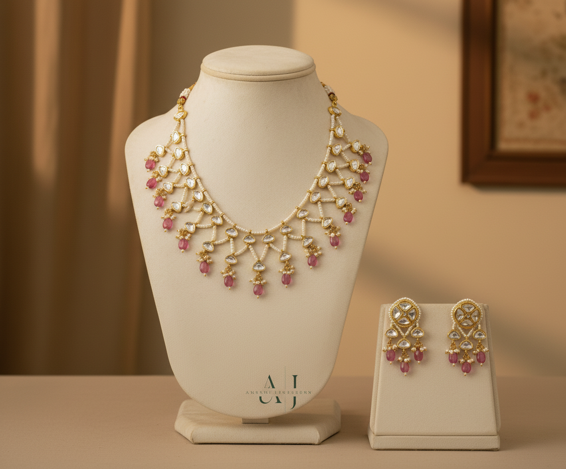 Serenade of Stars: The Tara Kundan Necklace