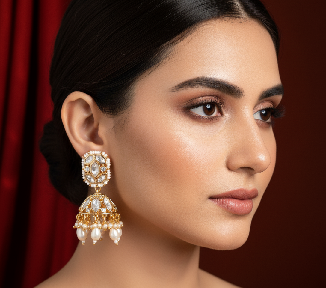 Anokhi Small Hanging Jhumki - AJM005