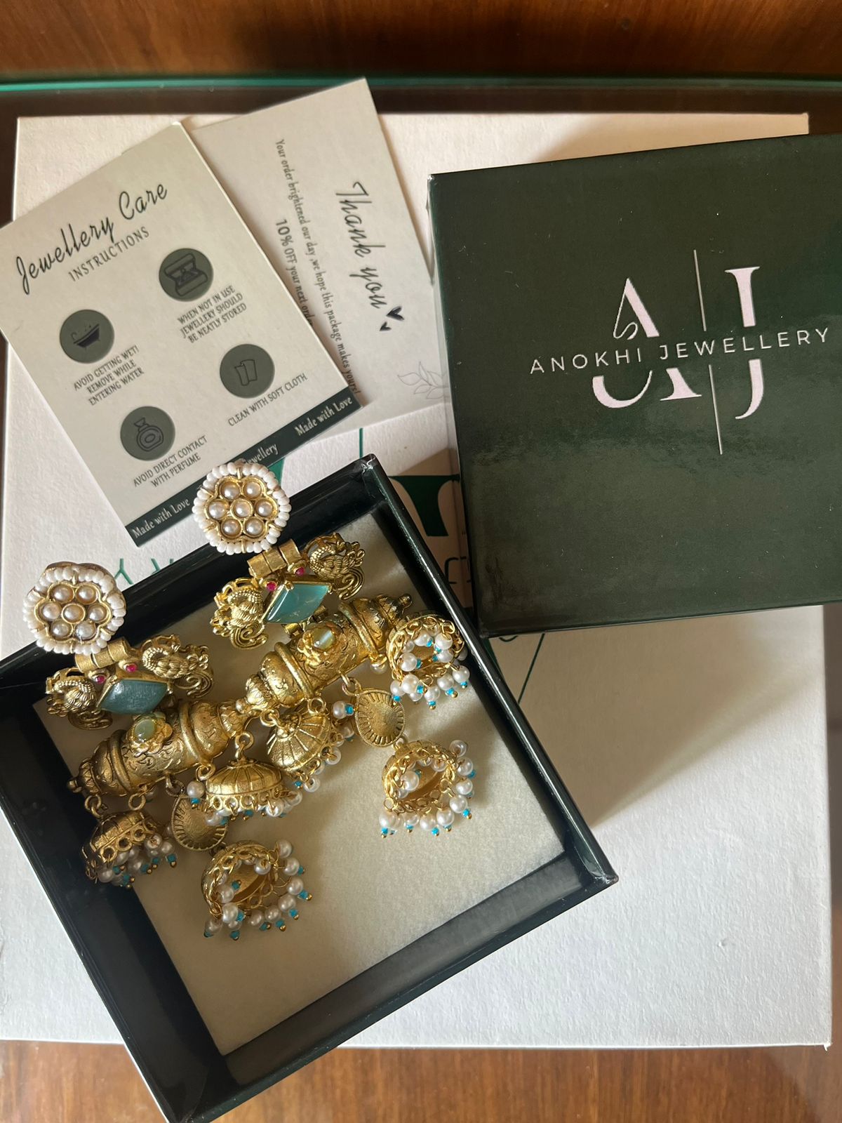 Heritage Peacock Jhumka Earrings