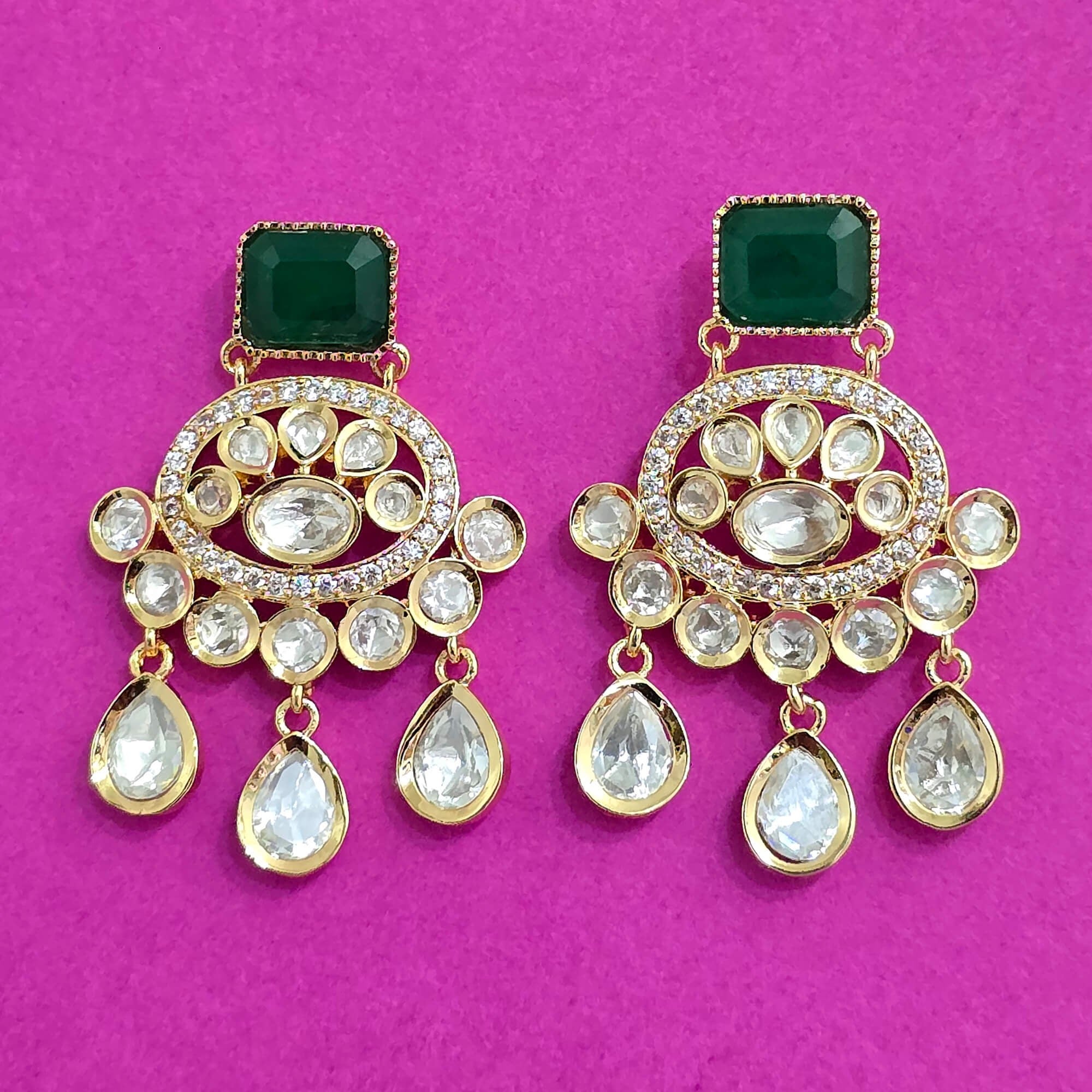 Anokhi Kundan Statement Dangler Drops