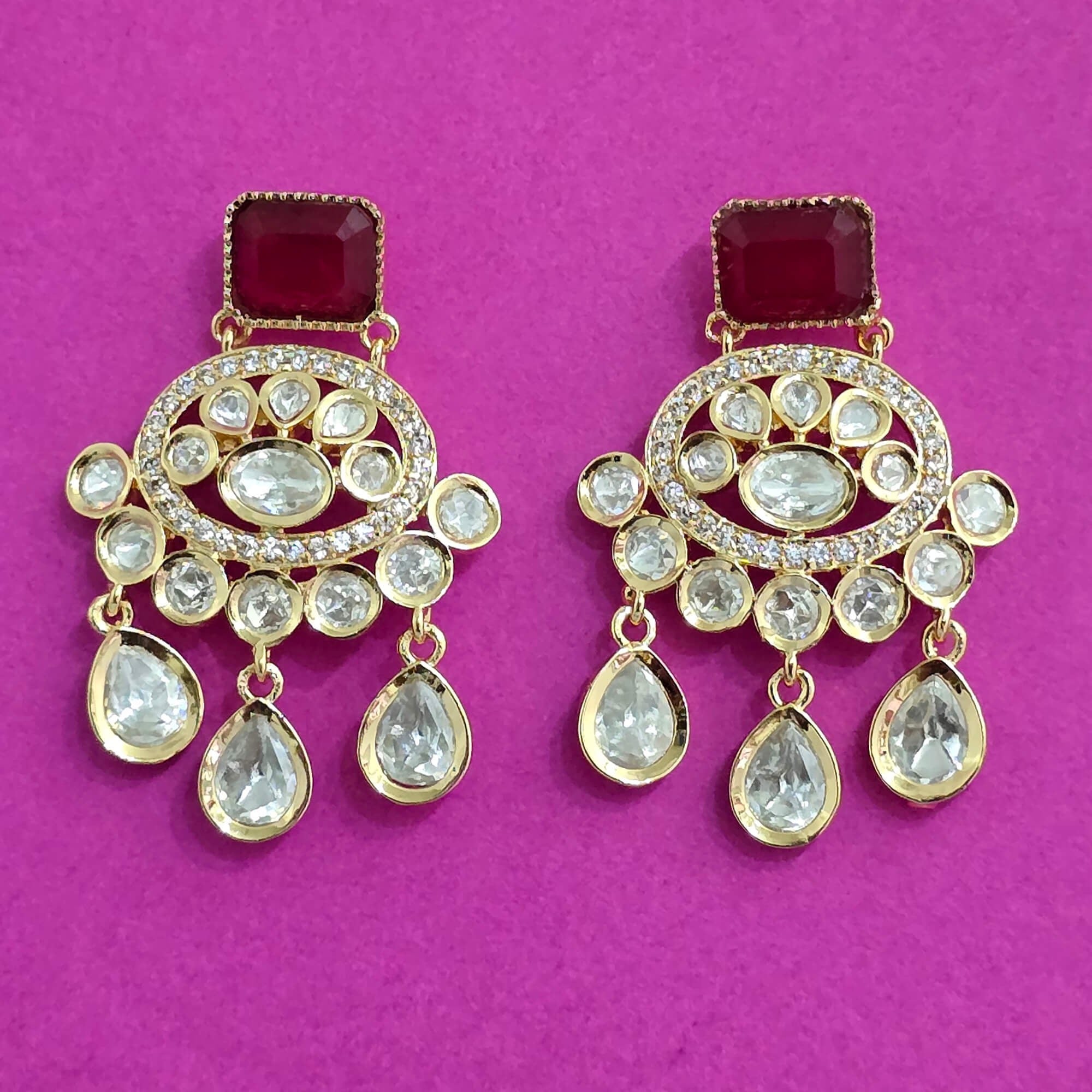 Anokhi Kundan Statement Dangler Drops