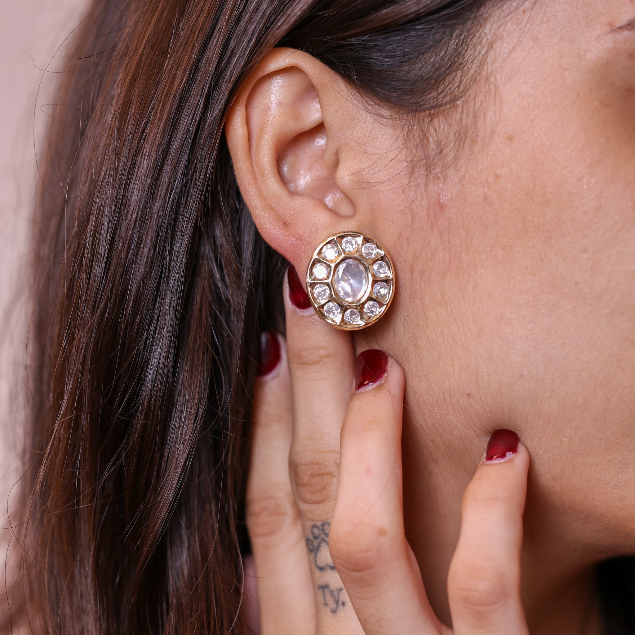 Anokhi Royal Round Kundan Studs