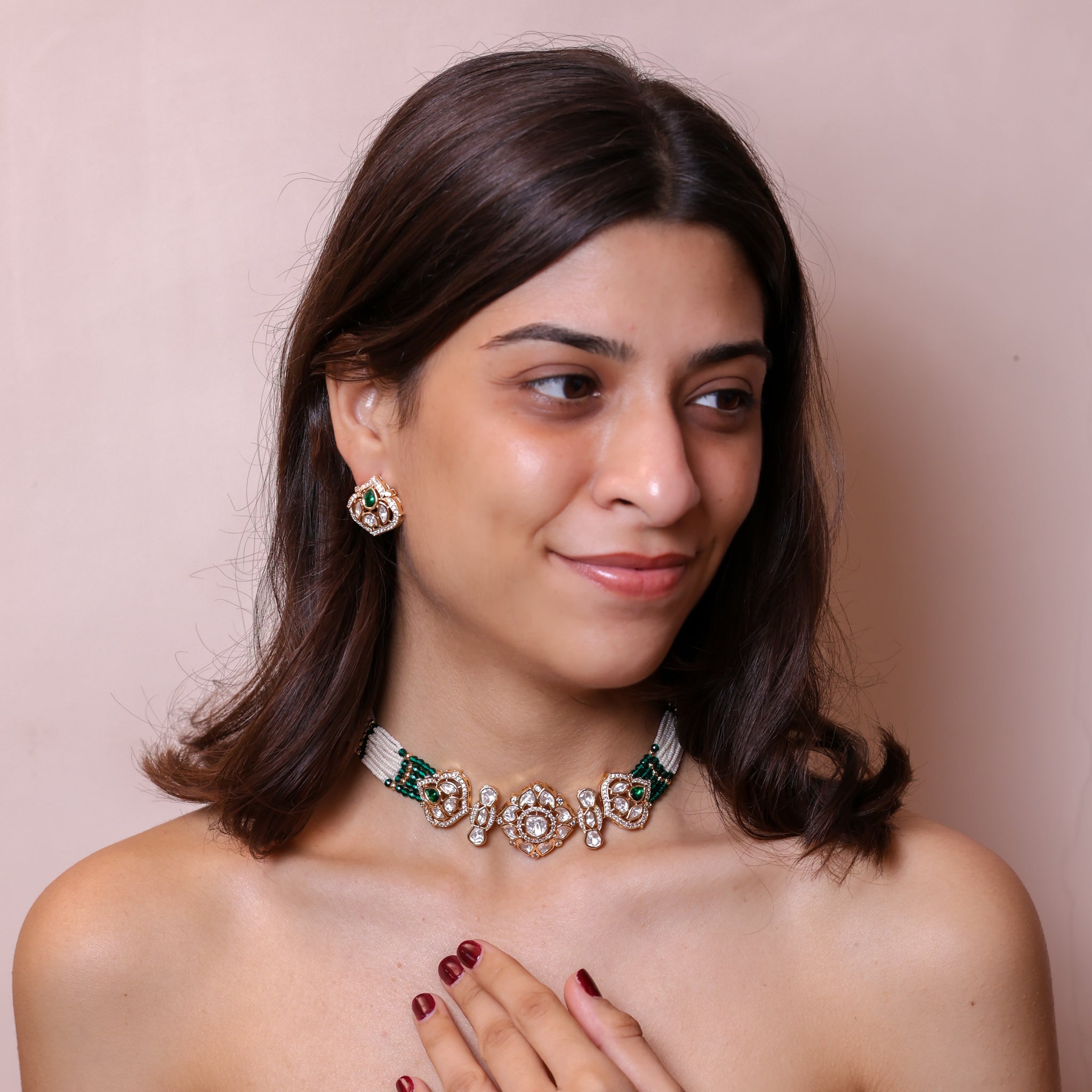 Anokhi Emerald Pearl Royal Set