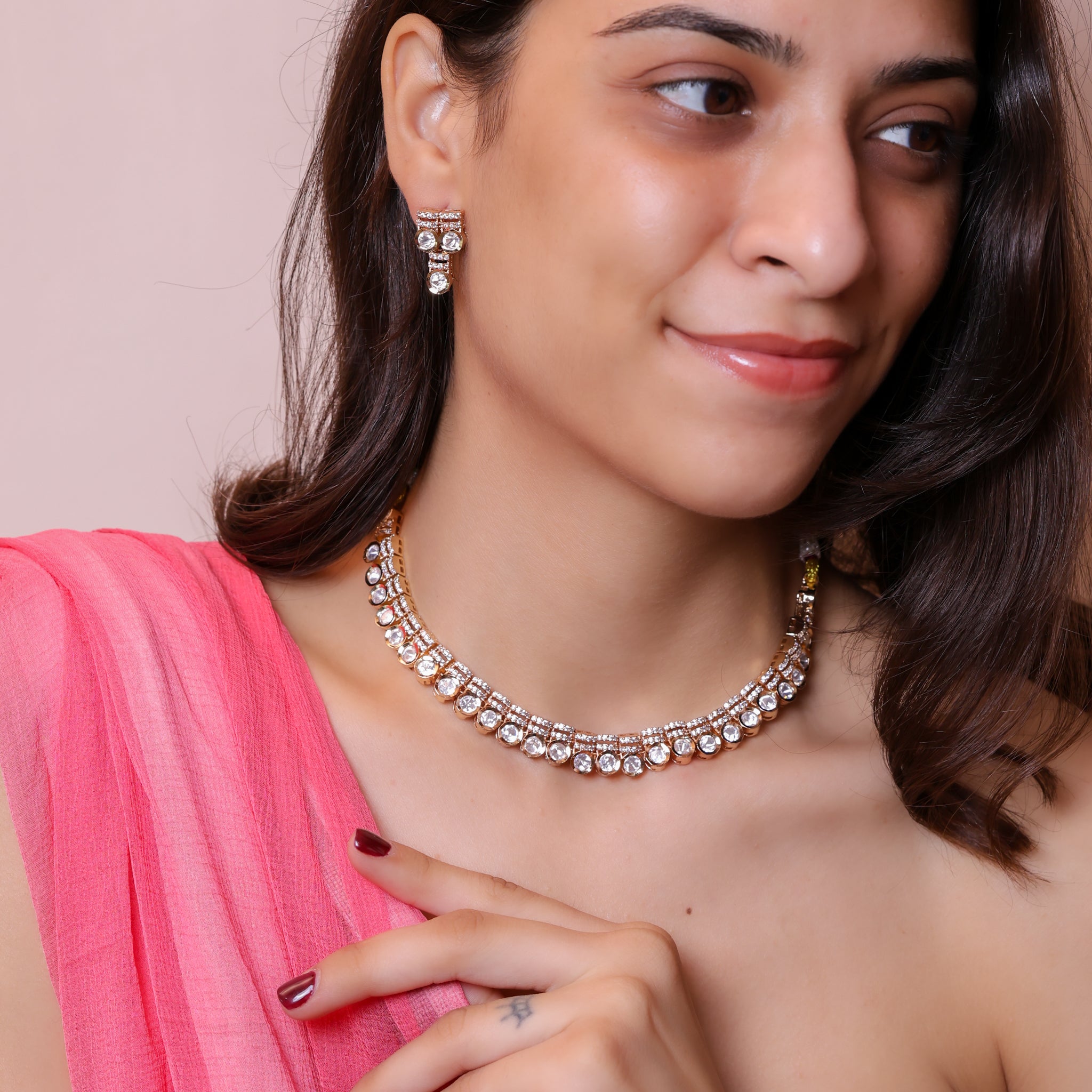 Anokhi Classic Kundan Line Set