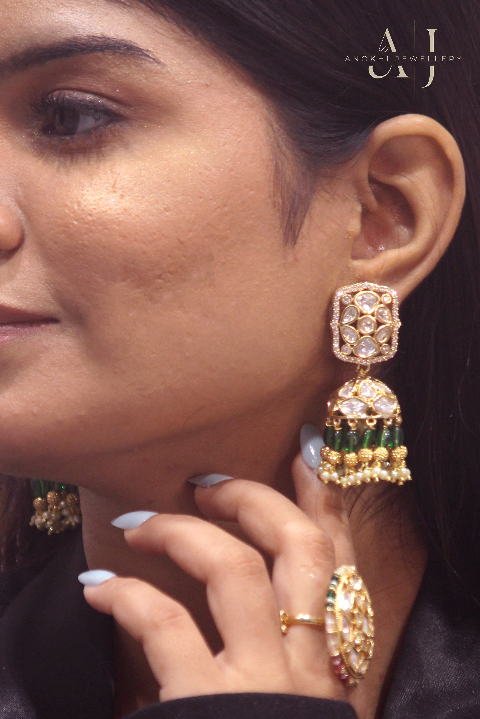 Anokhi Atrangi Kundan Jhumkas