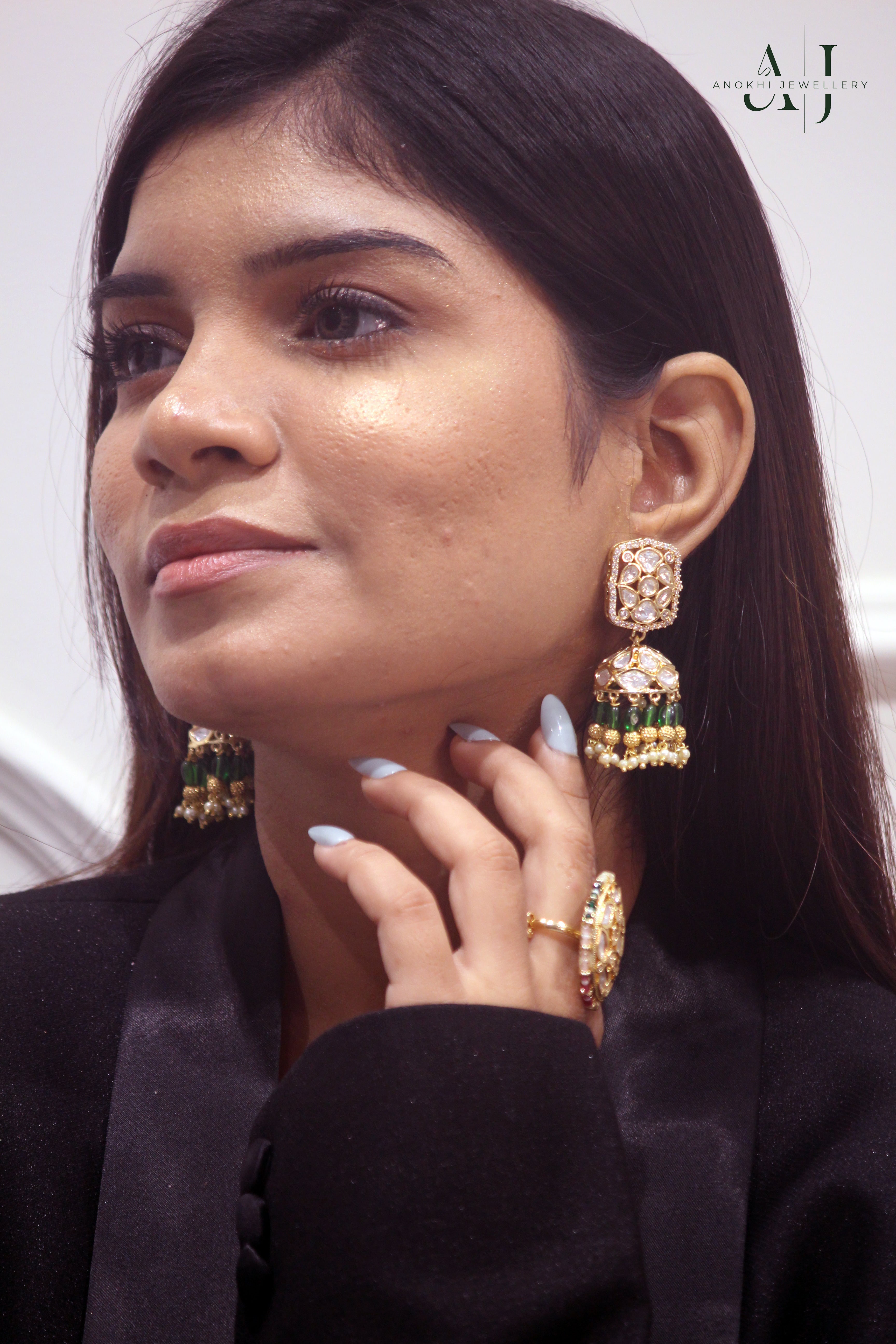 Anokhi Atrangi Kundan Jhumkas