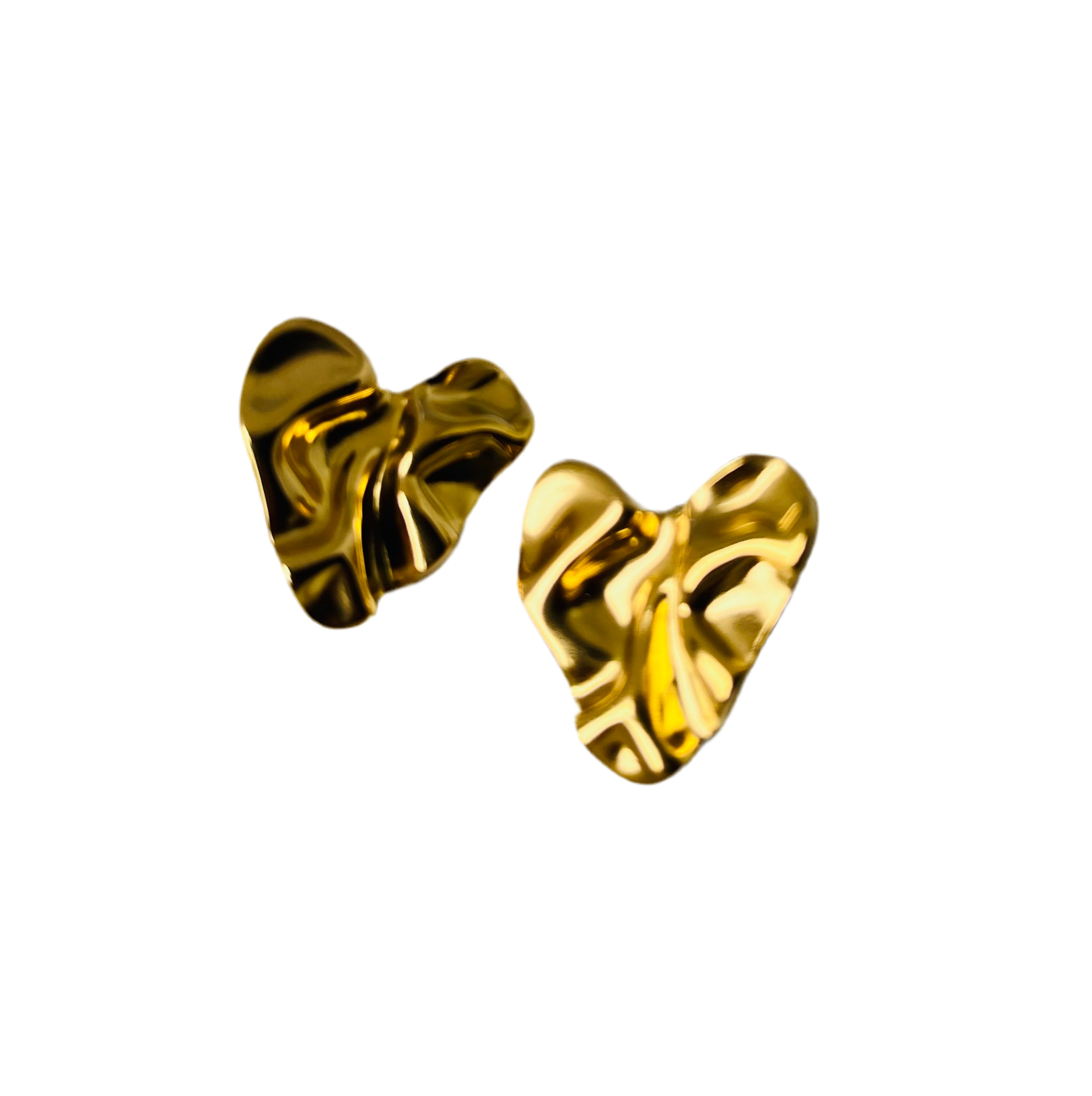 Anokhi Crushed Heart earrings.