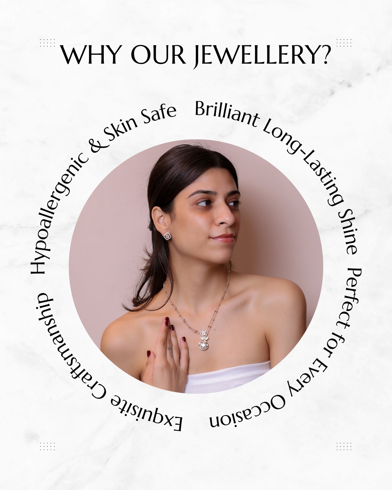 Anokhi Floral Crystal Layered Necklace