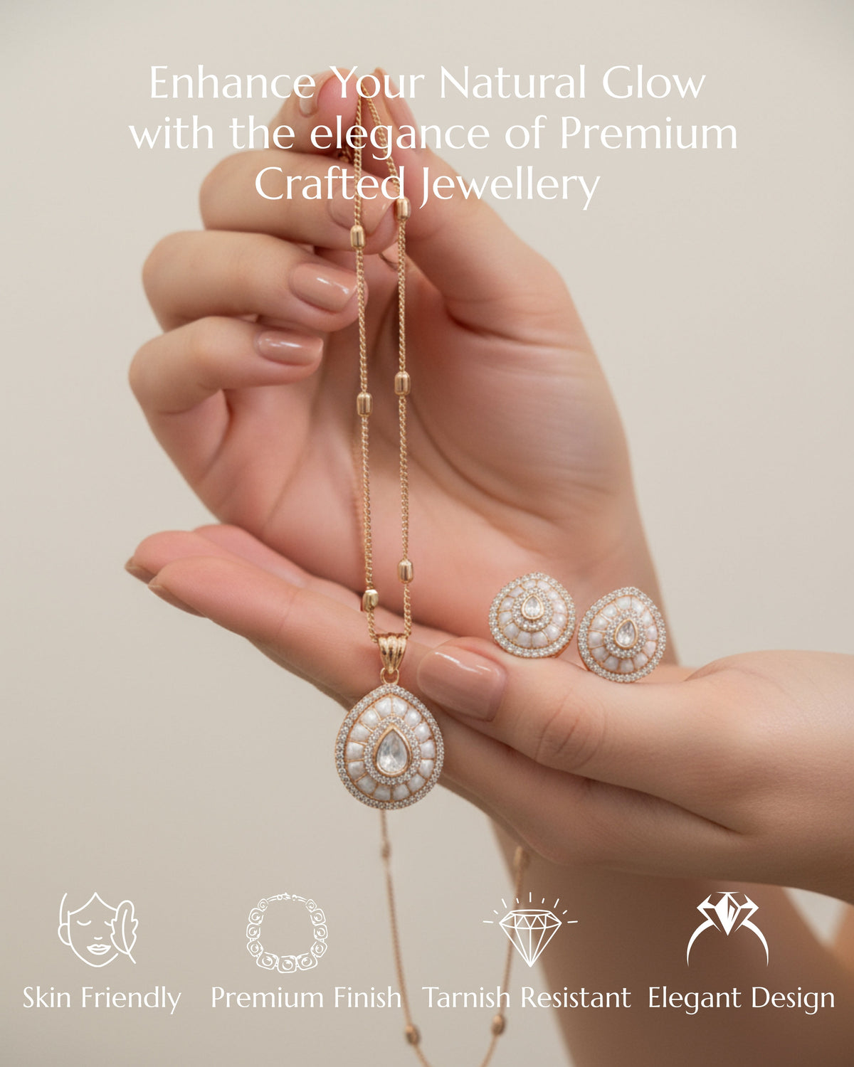 Anokhi Pendant Set with Earrings