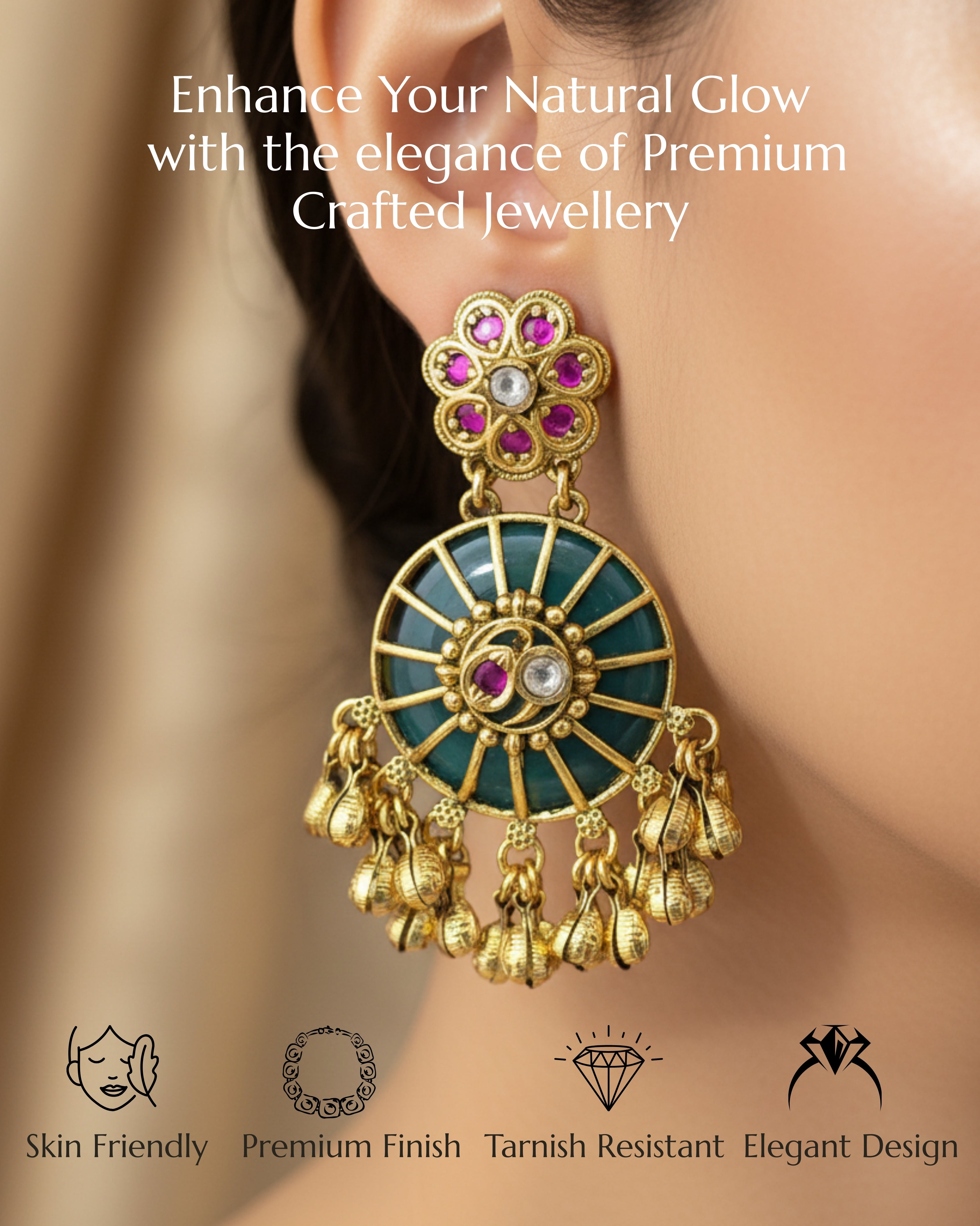 Anokhi Rajwadi Antique Earrings