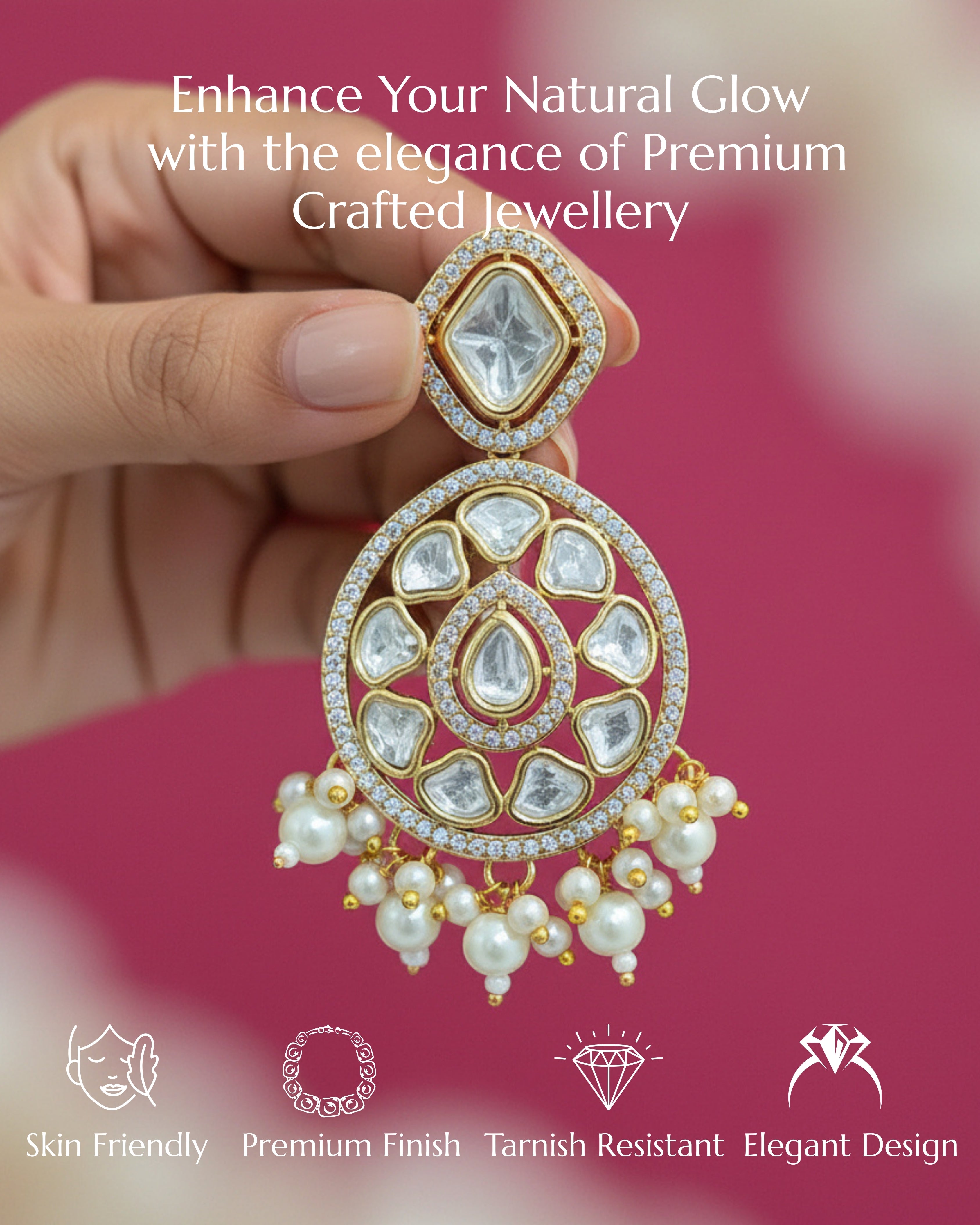 Anokhi Chandabali Kundan Earrings
