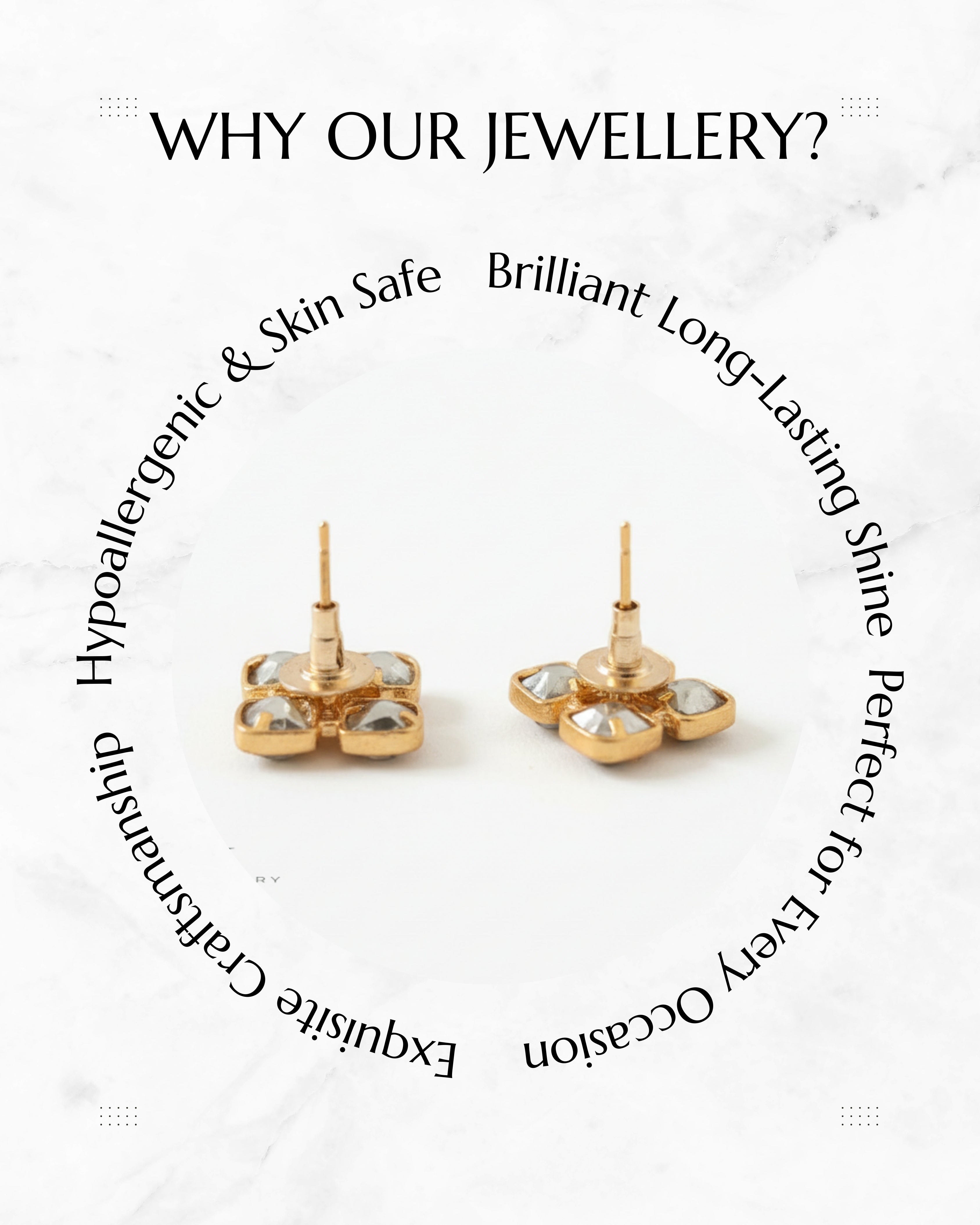 Anokhi Kundan Studs