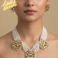 Anokhi Golden Blossom: The Pushpa Kundan Floral Necklace