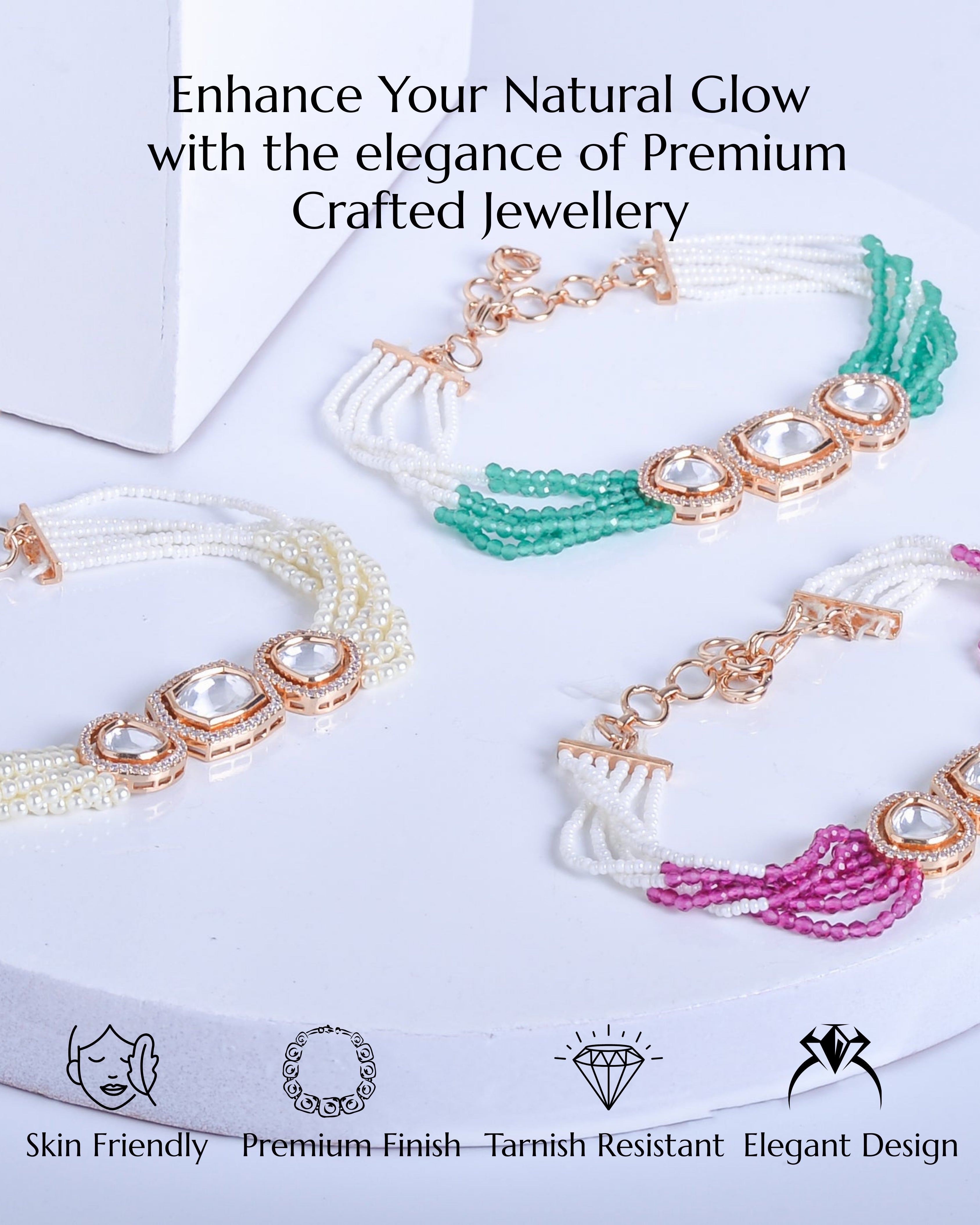 Anokhi Kundan Pearl Bracelet