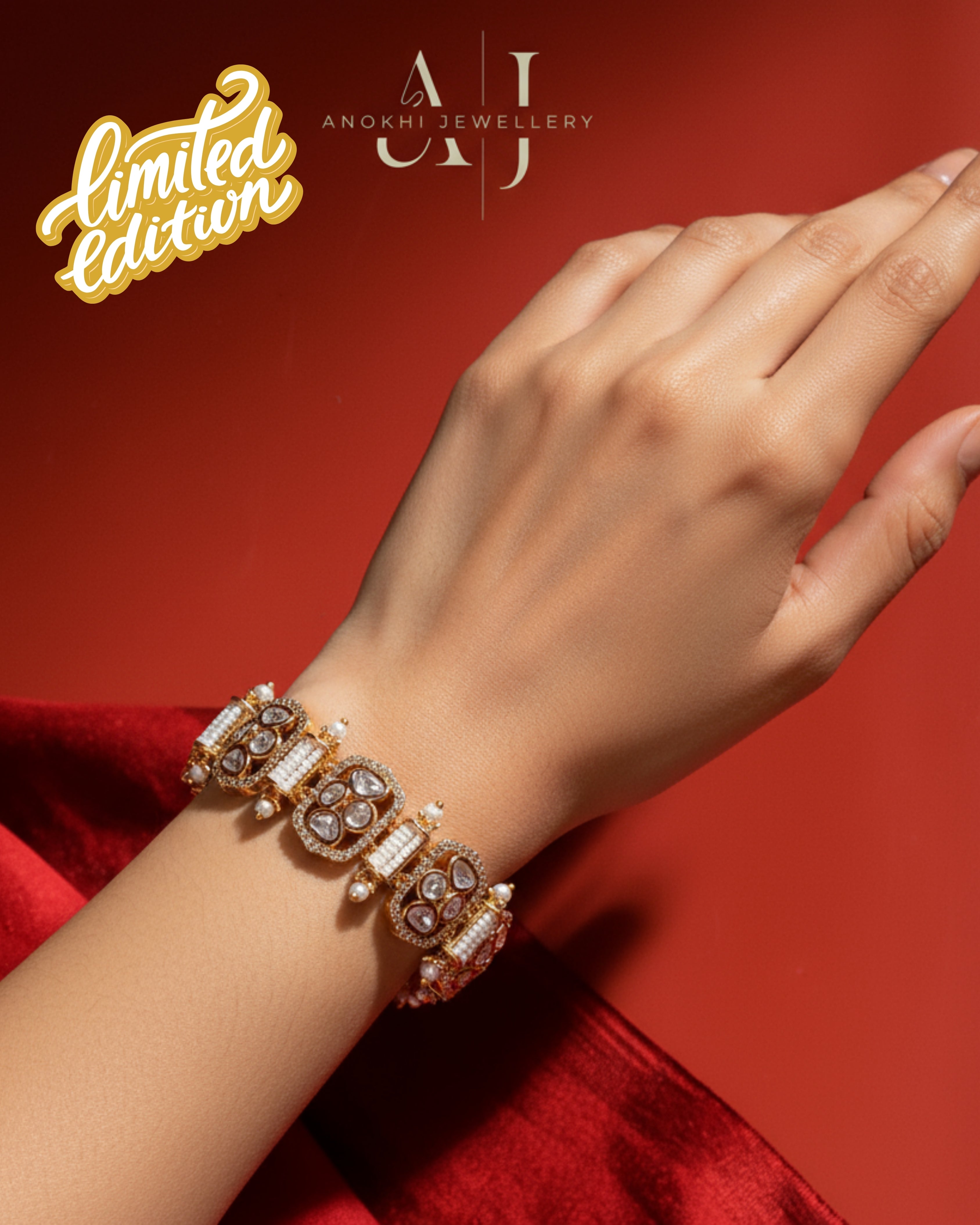 Anokhi Signature Kundan Royal Bracelet