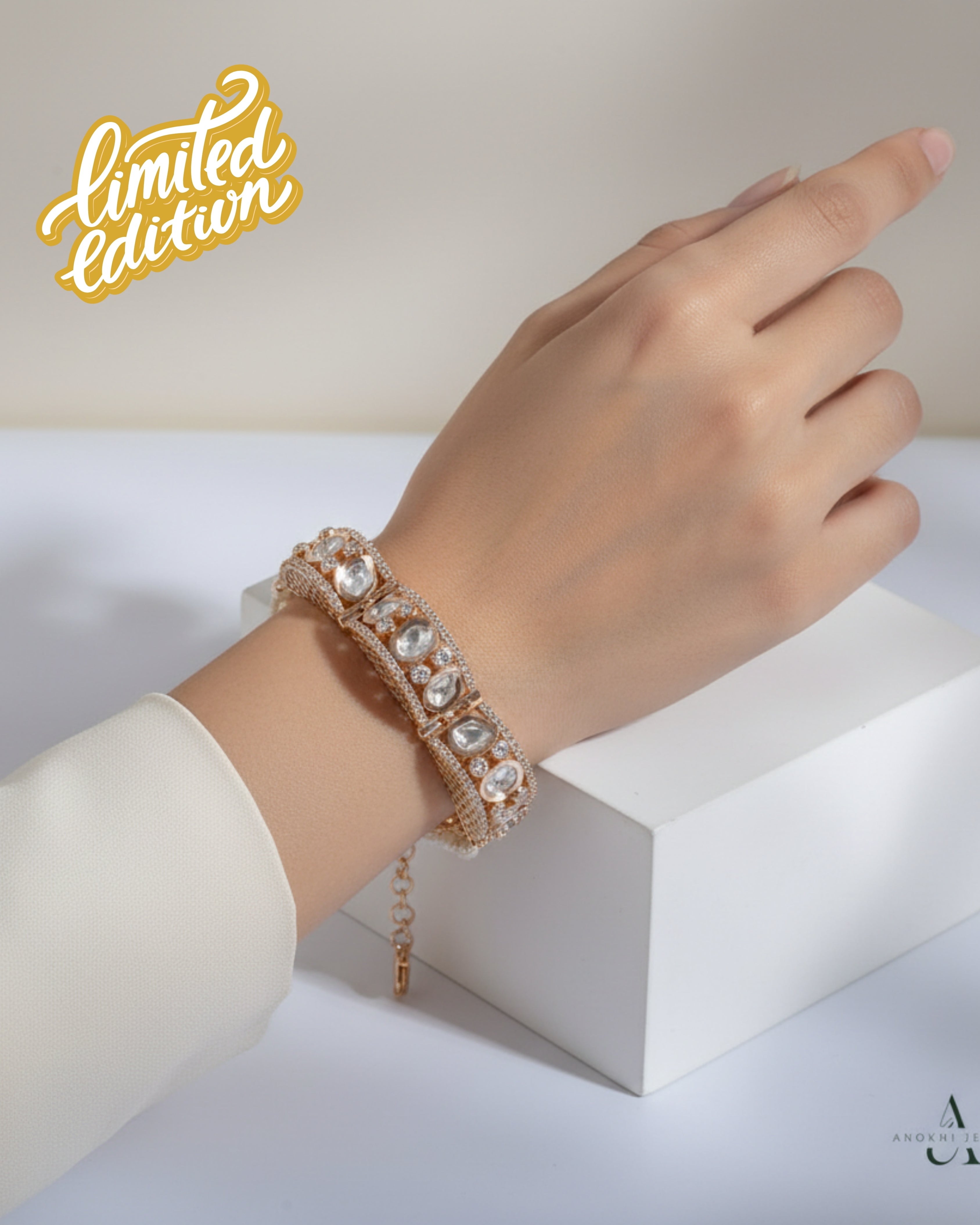 Anokhi Regal Radiance Kundan Bracelet