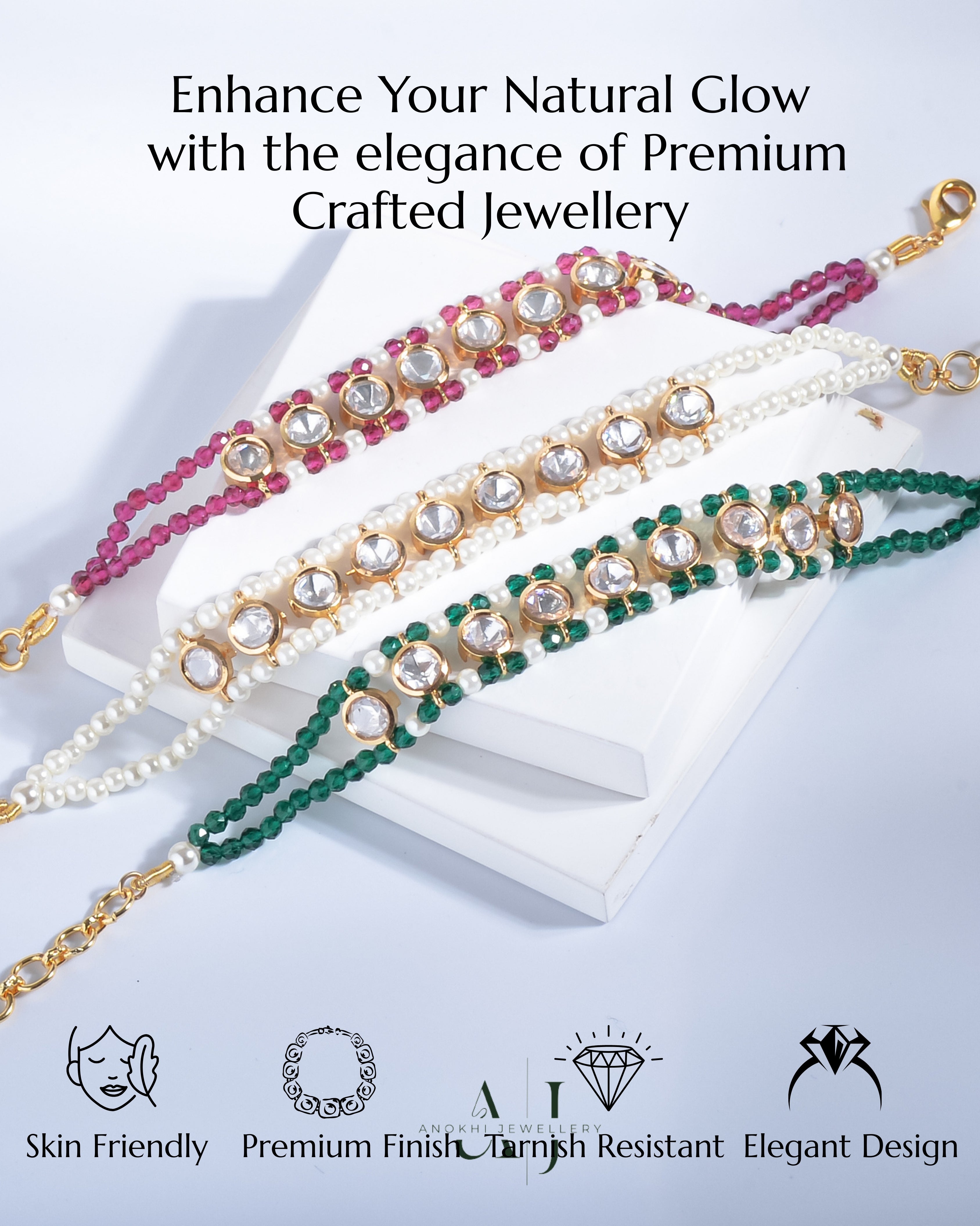 Anokhi Eternal Elegance Kundan Bracelet