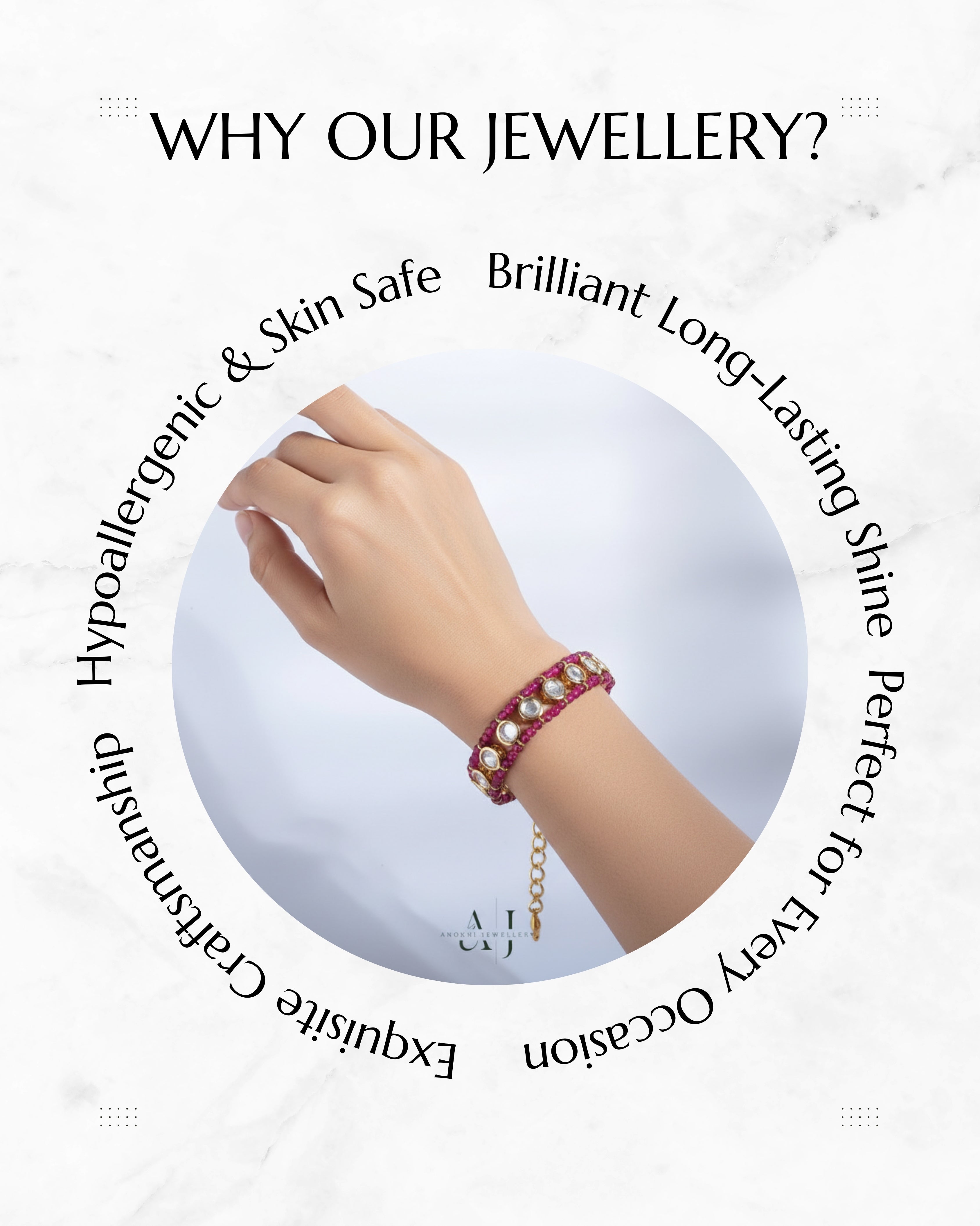 Anokhi Eternal Elegance Kundan Bracelet