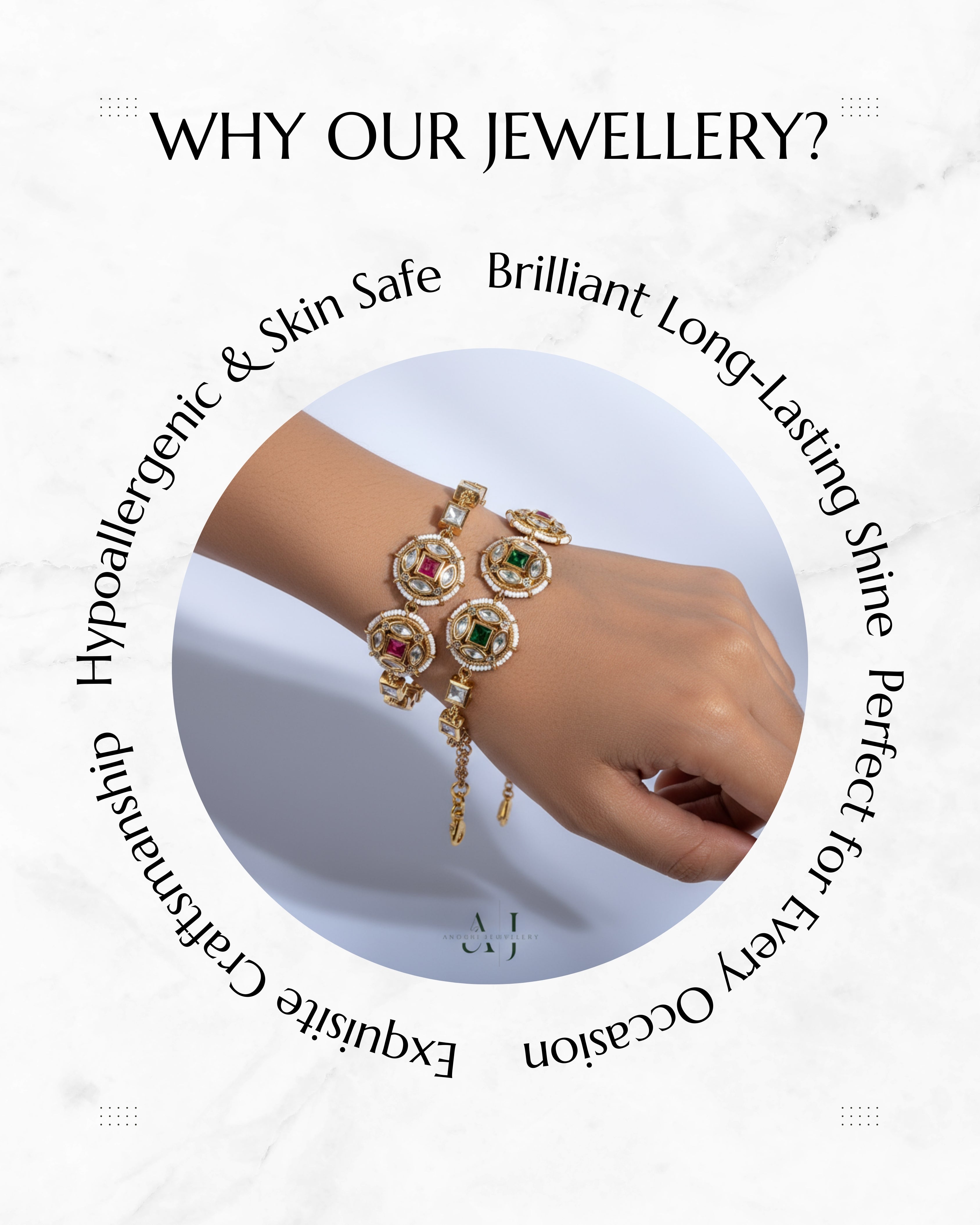 Anokhi Radiant Kundan Bracelet