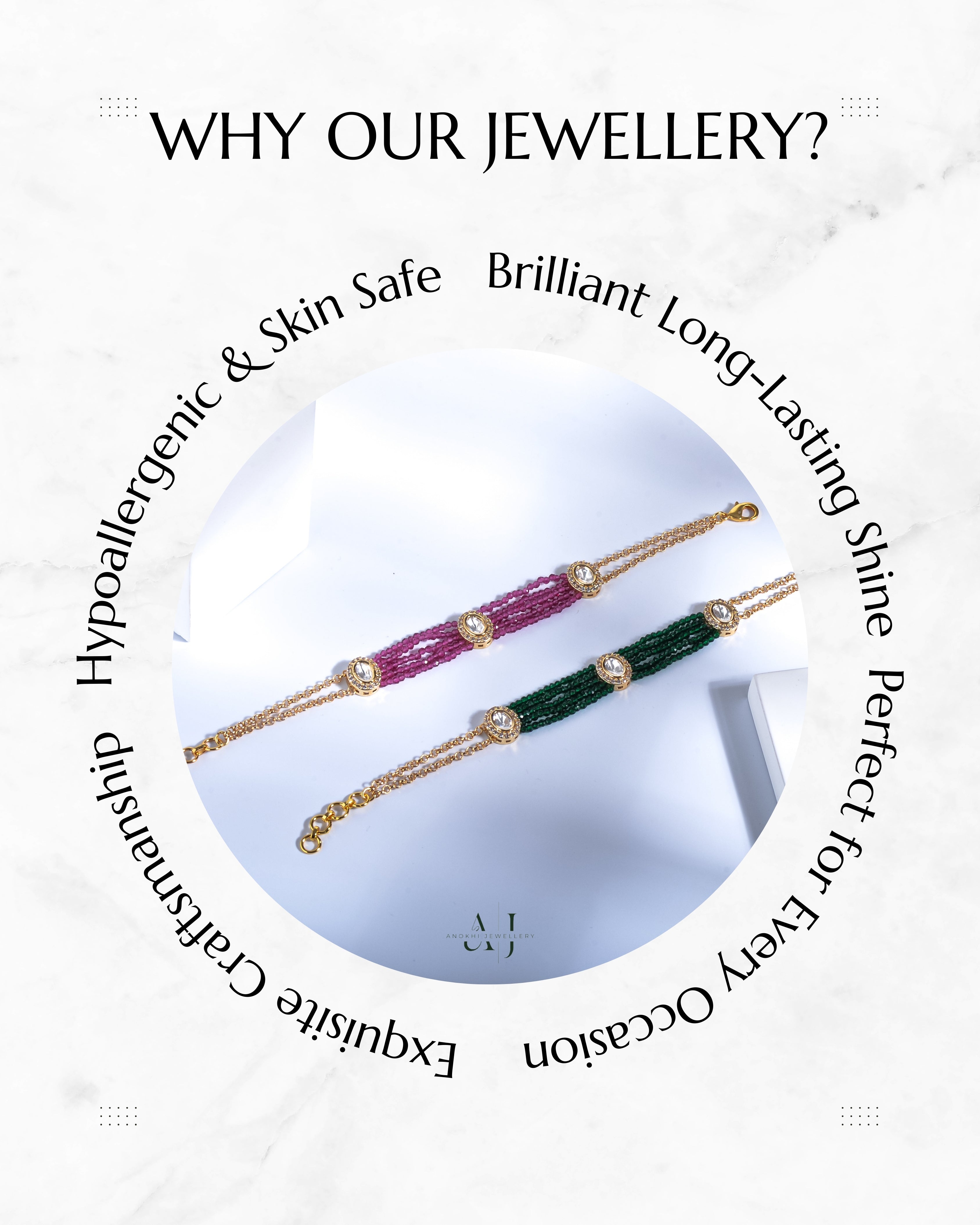 Anokhi Charm Kundan Bracelet
